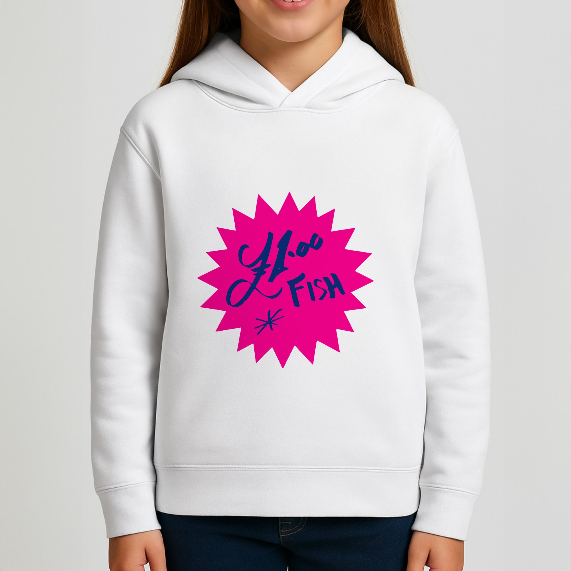 One Pound Fish - British Pop Culture Girls Hoodie