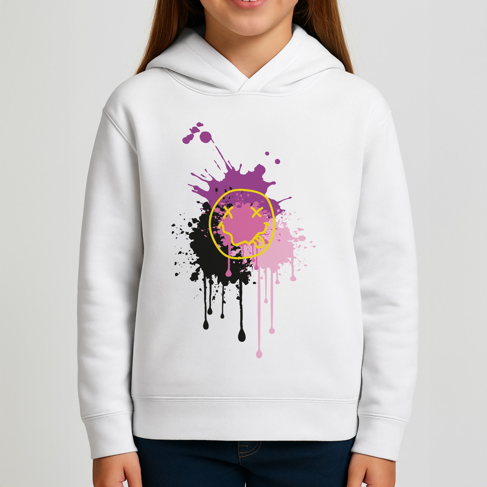 Pink Graffiti - Skate Aesthetic Girls Hoodie