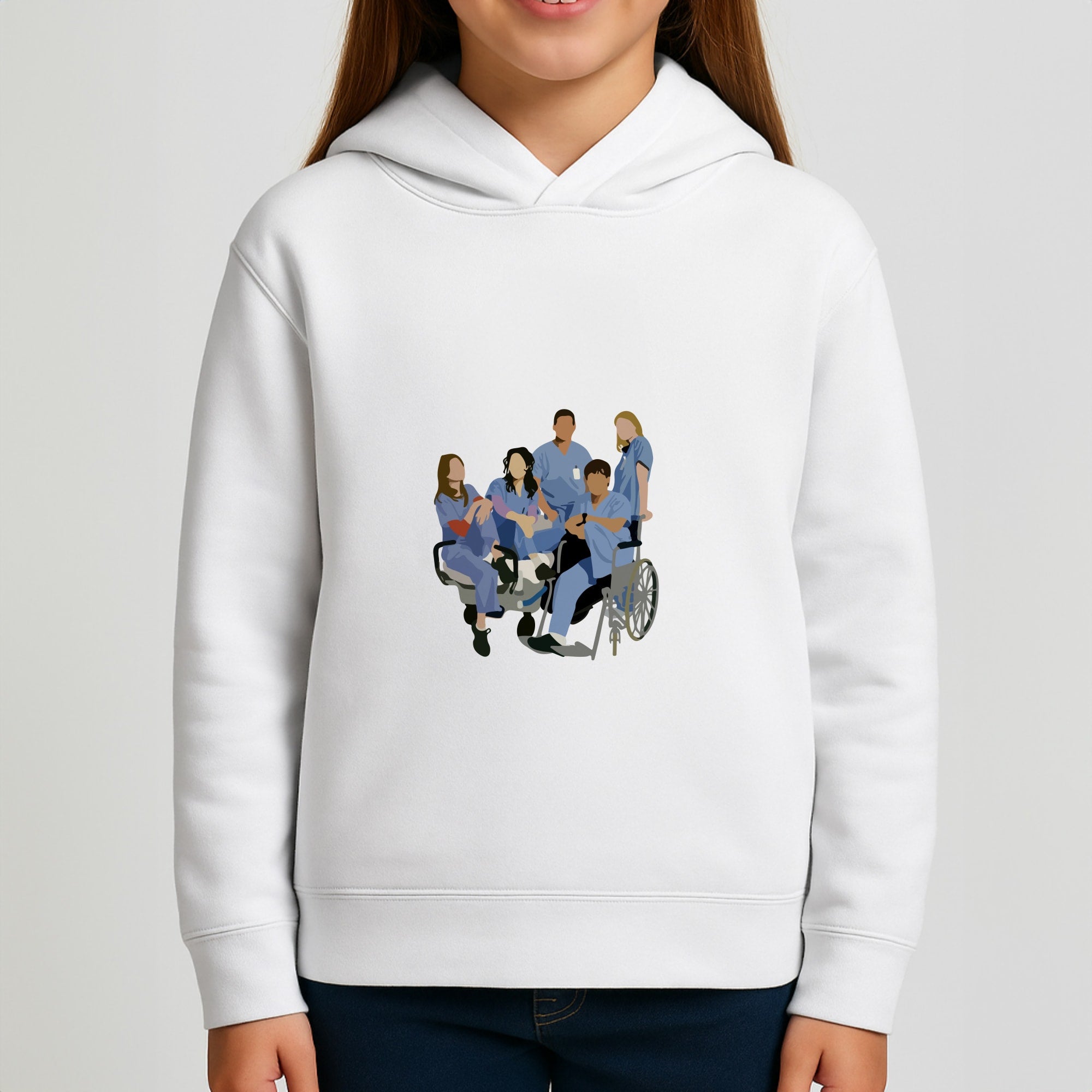 Greys Cast Girls Hoodie