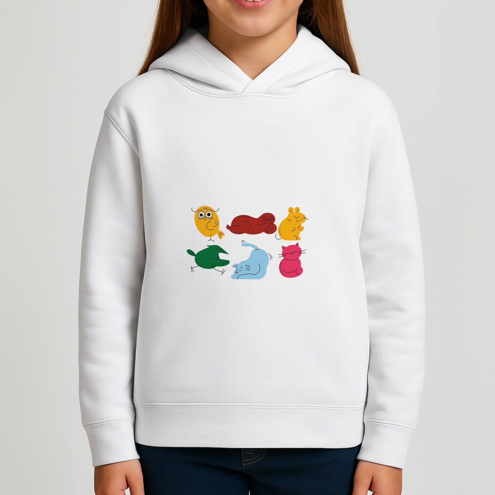 Animal Doodles - Emma Chamerlain Girls Hoodie