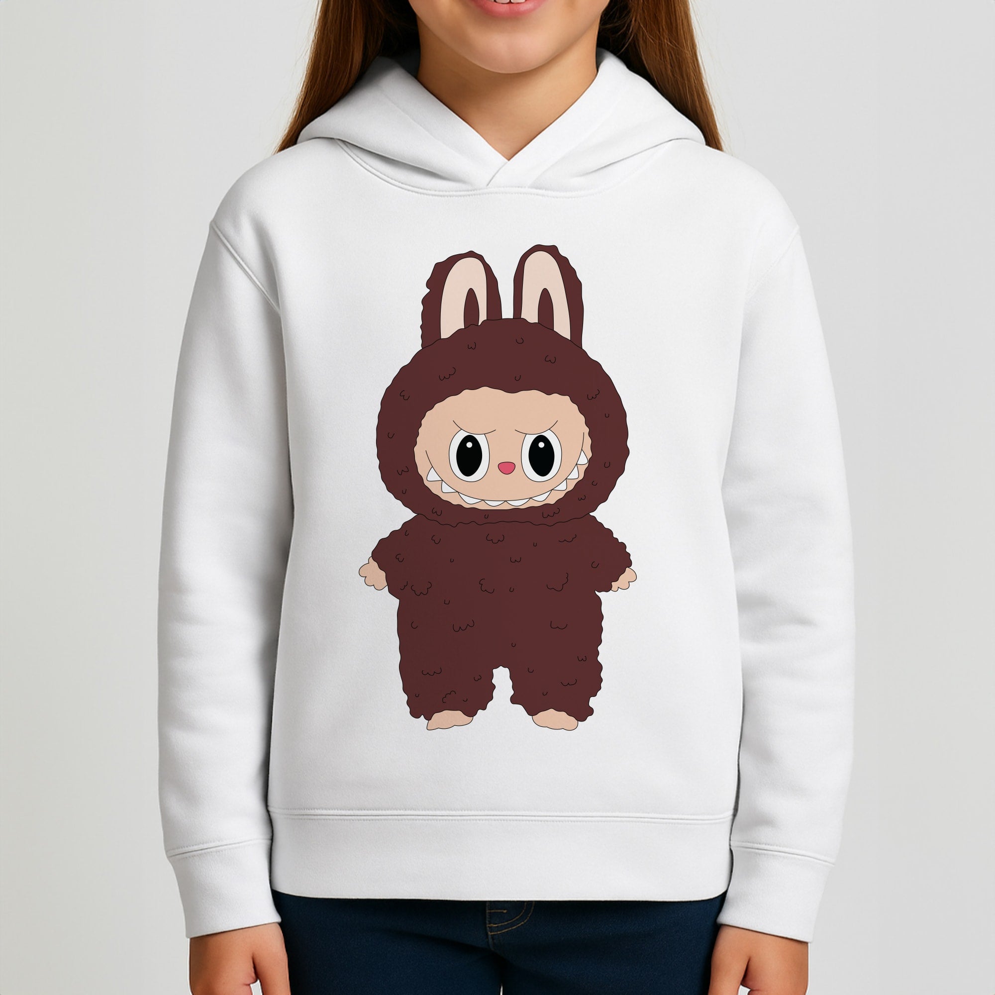 Cute Brown Monster Girls Hoodie