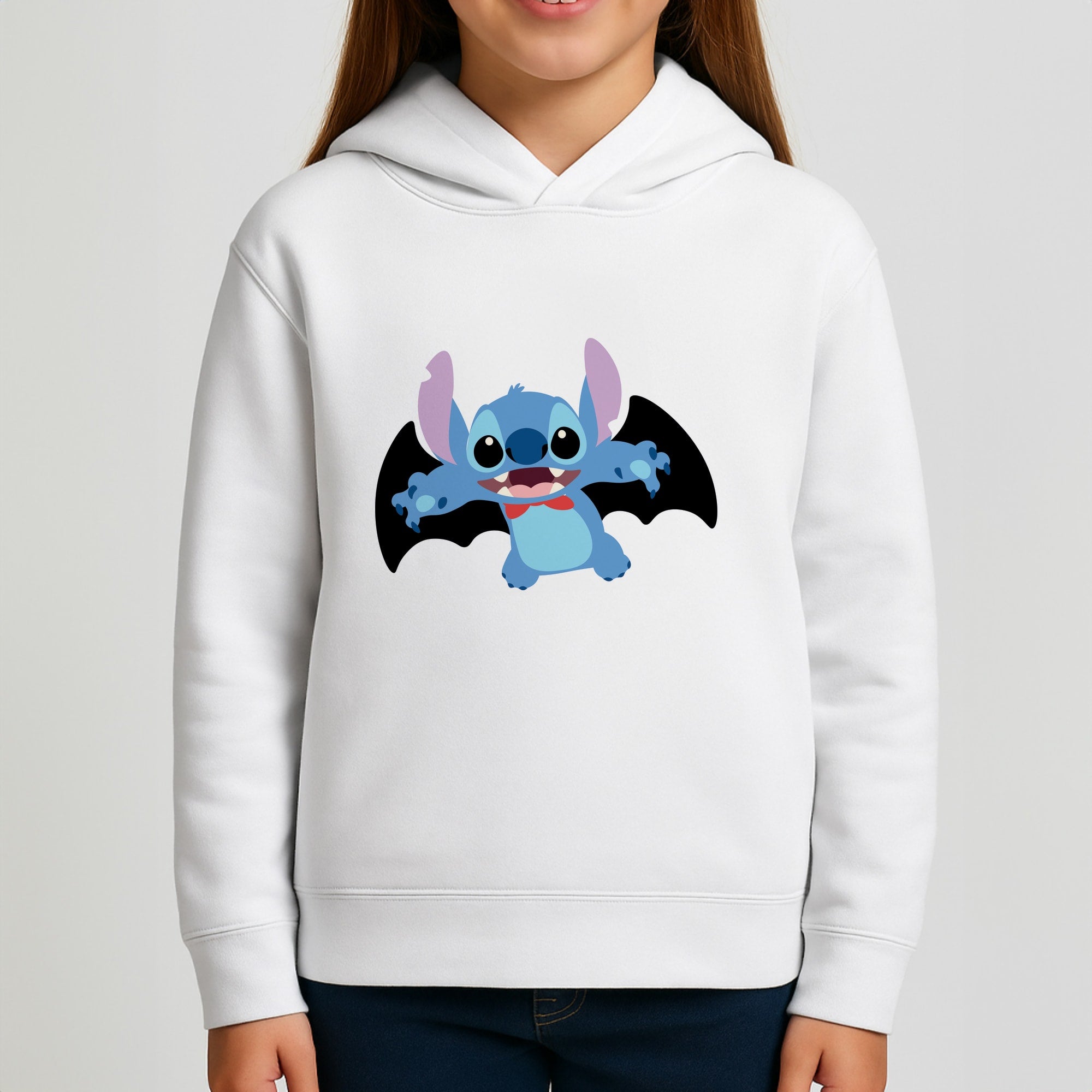 Vampire Alien Blue Halloween Kids Hoodie