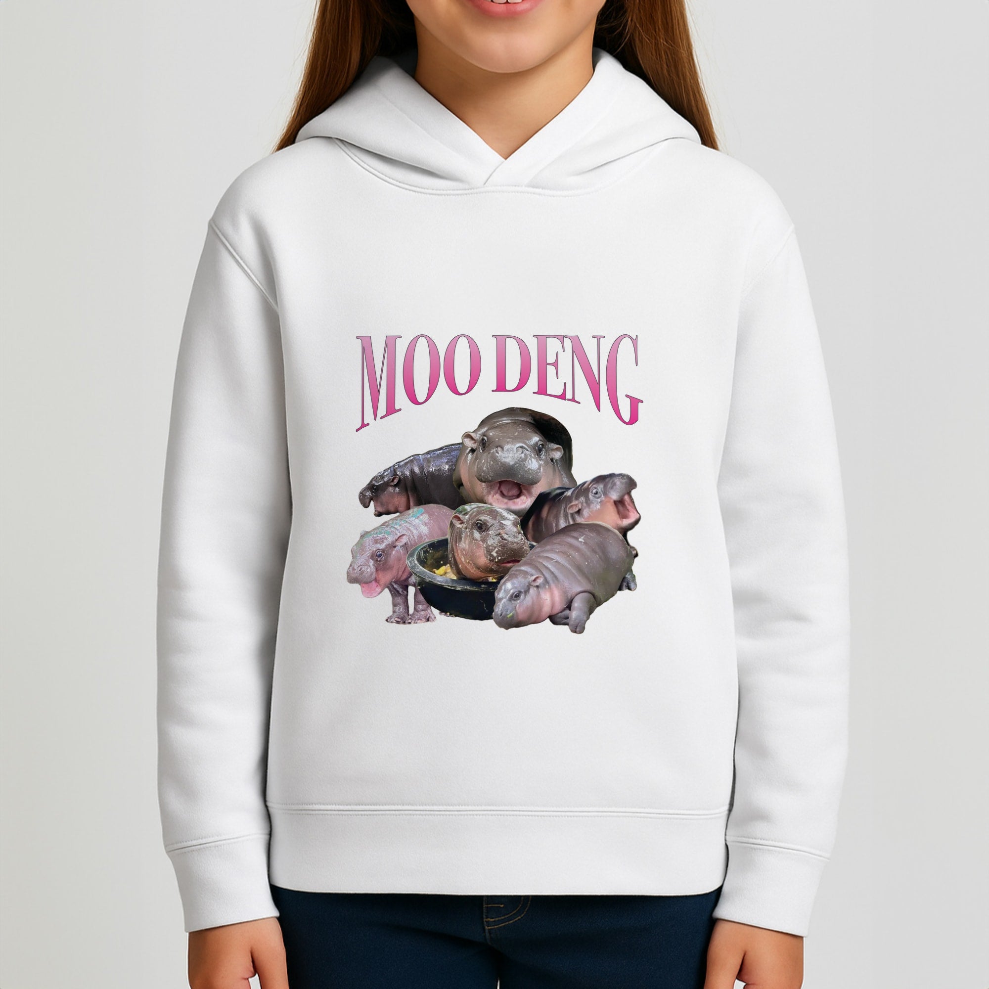 Moo Collage Girls Hoodie