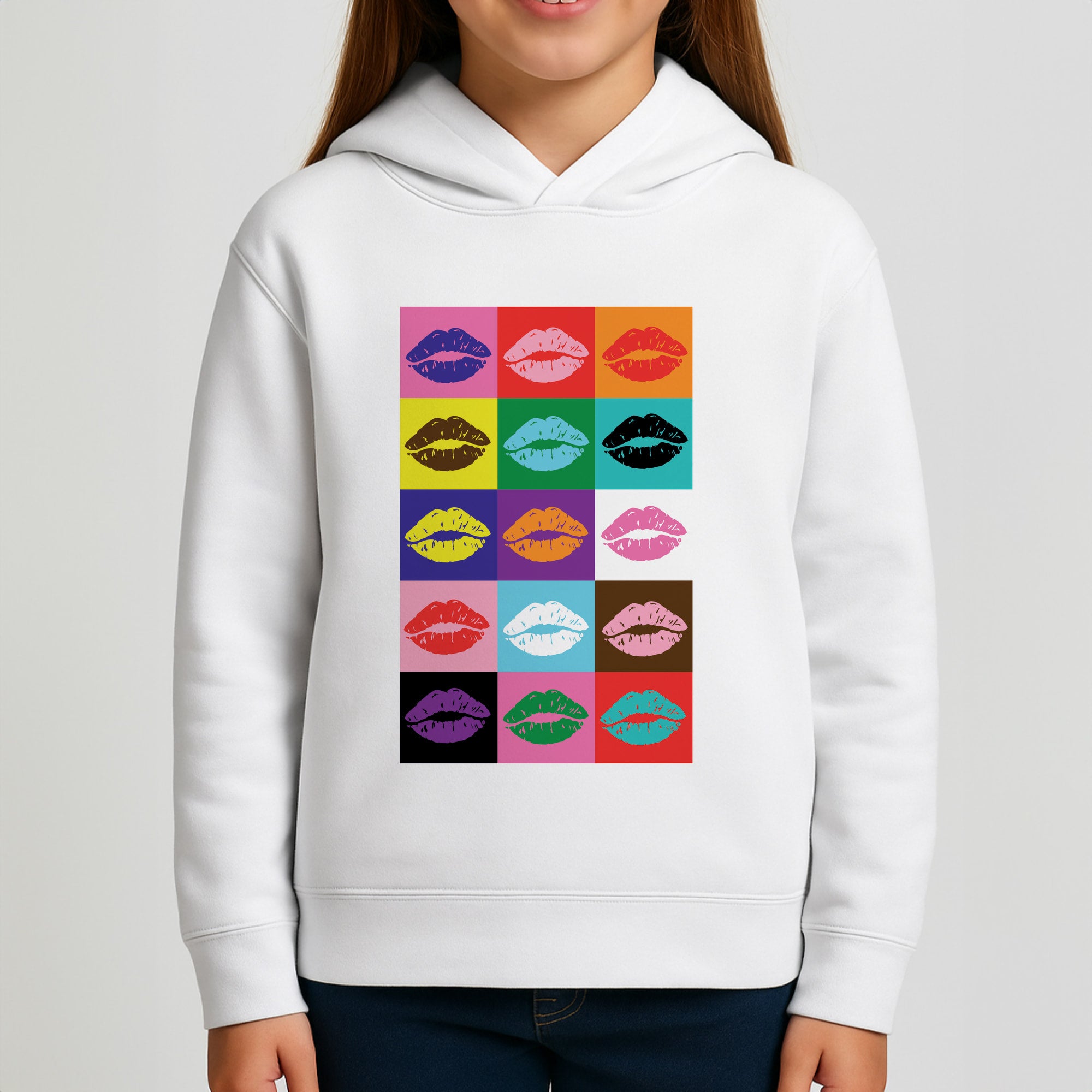 Lips Collage - Pride Girls Hoodie