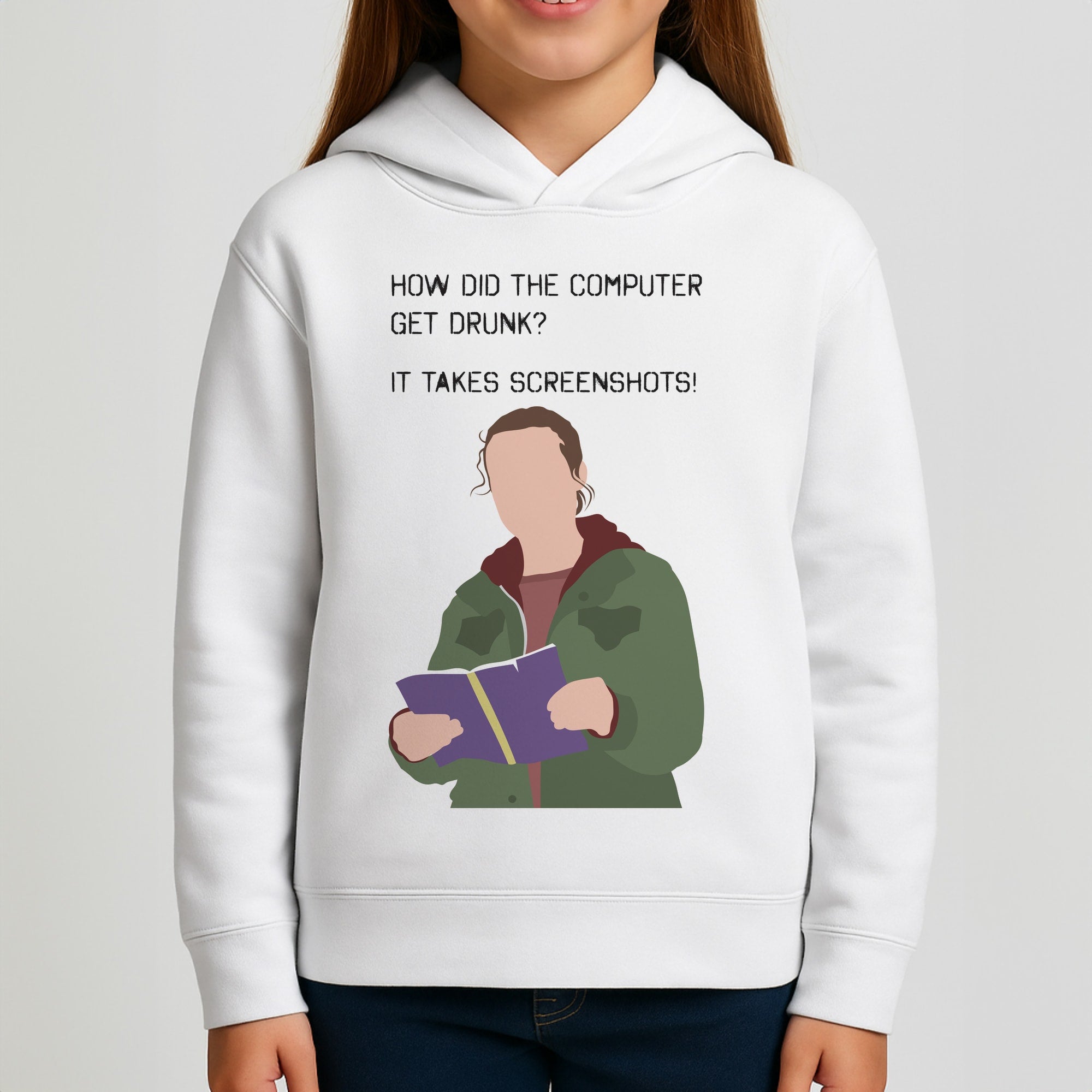 How Did The Computer Get Drunk? Girls Hoodie