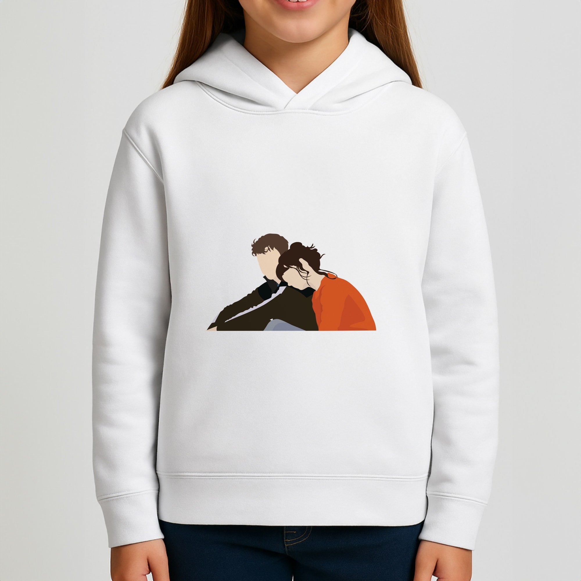 Marianne Resting On Connell Girls Hoodie
