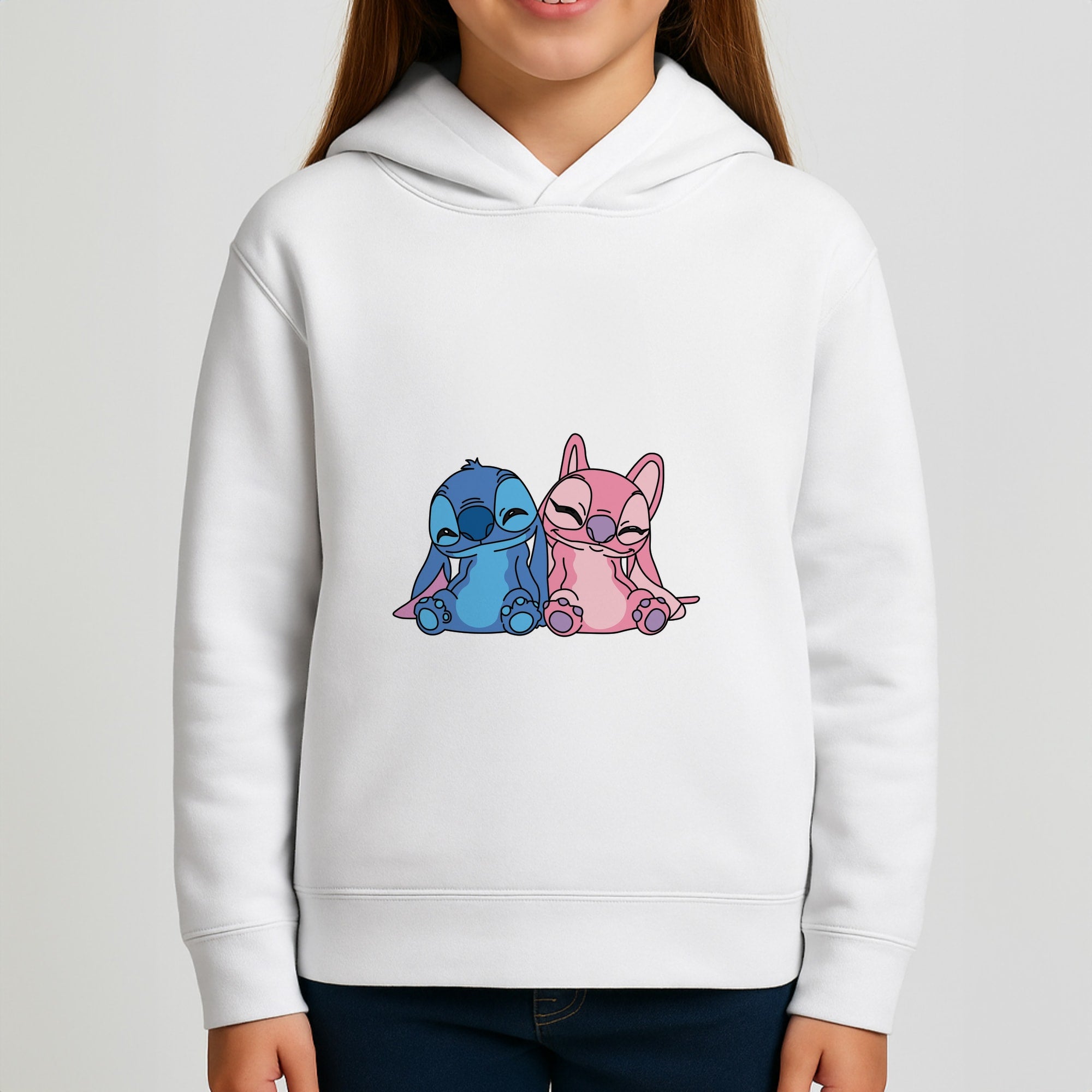 Best Friends - Pink Alien Girls Hoodie