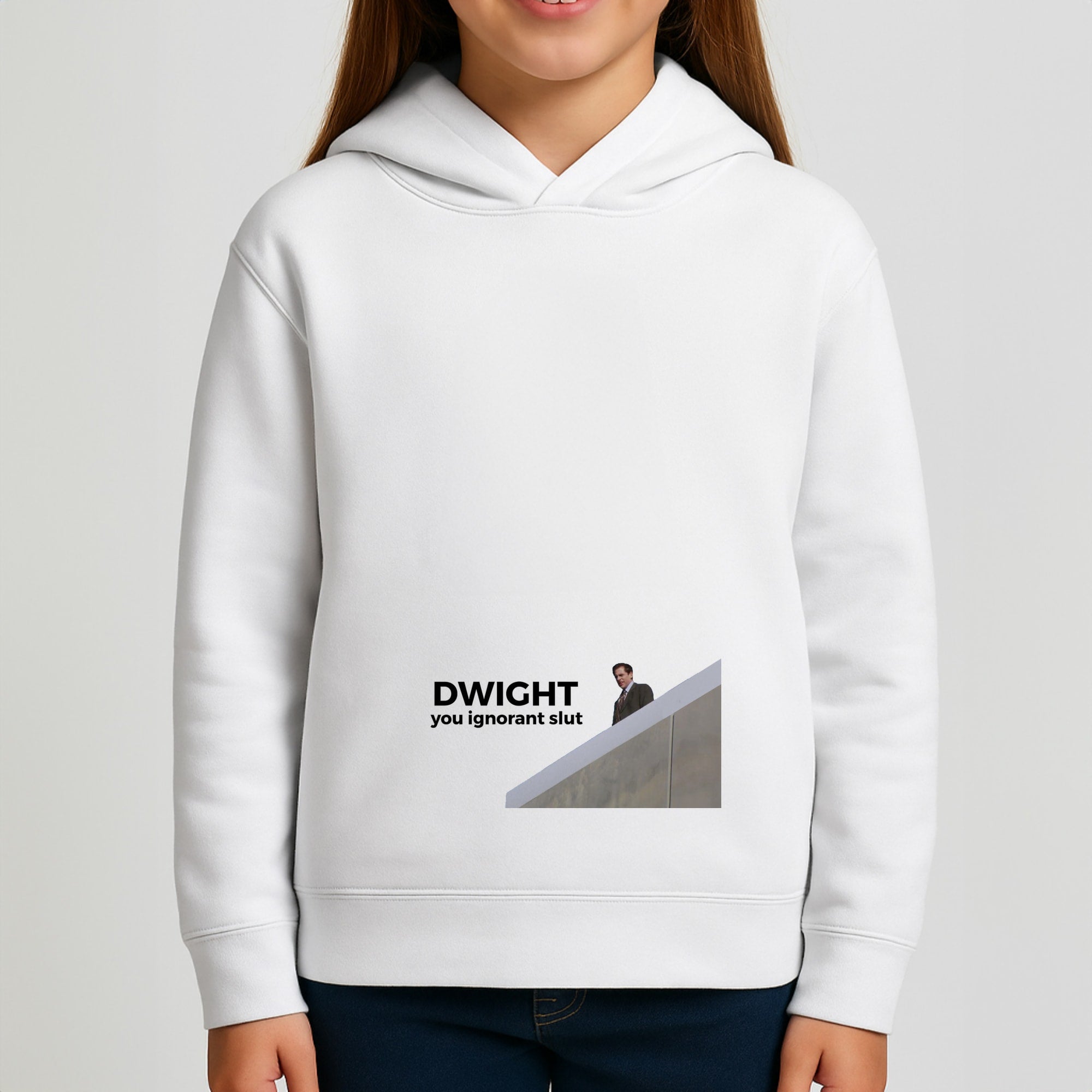 Dwight, You Ignorant Slut Girls Hoodie