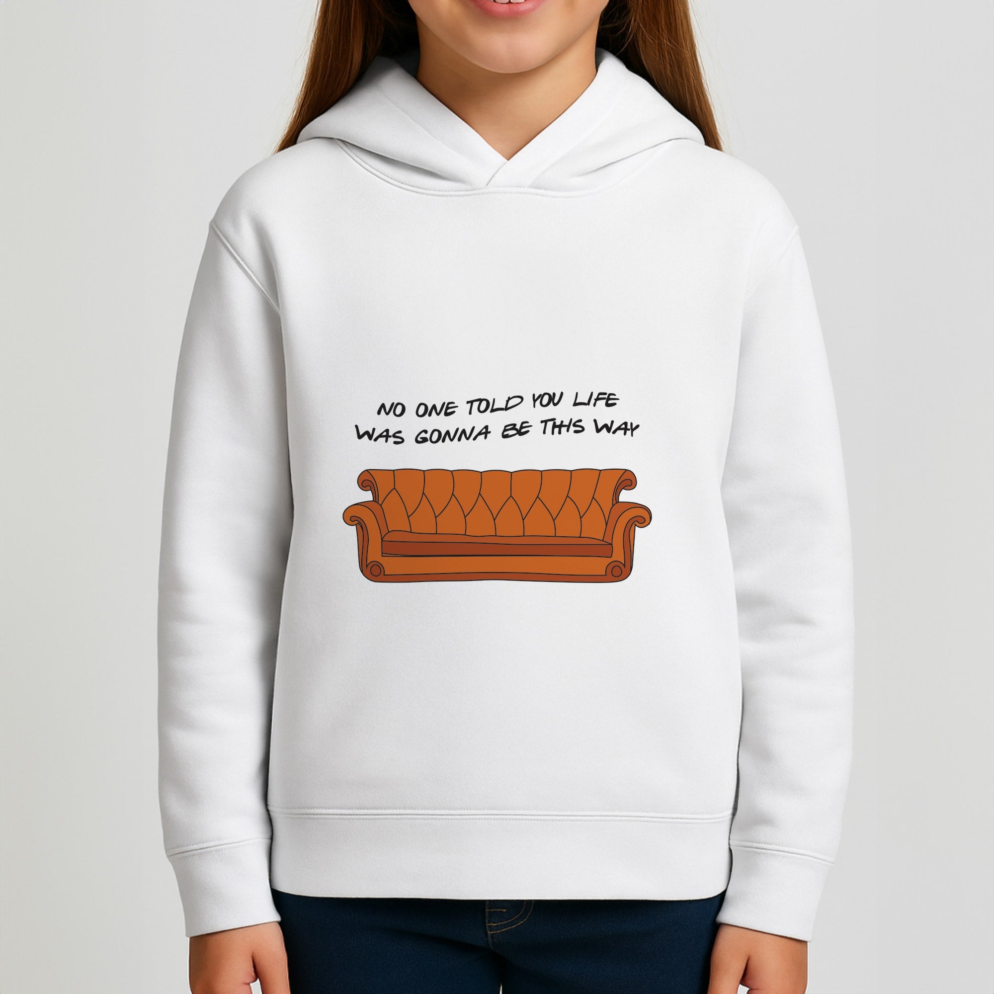 No One Told You Pattern Girls Hoodie
