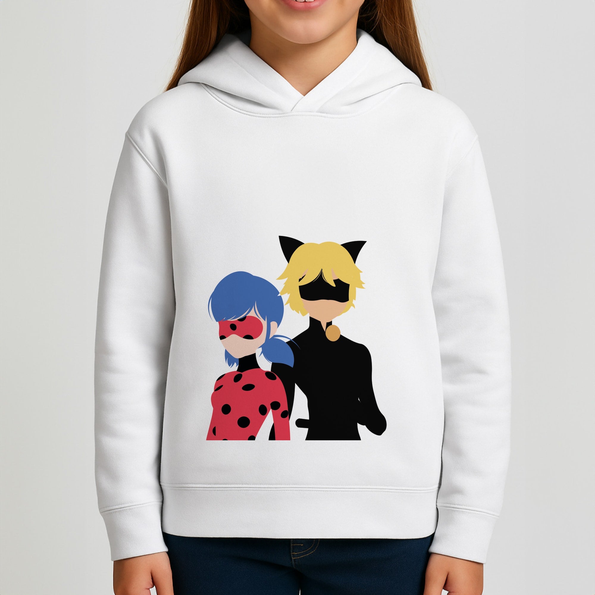 Red And Blue Girls Hoodie