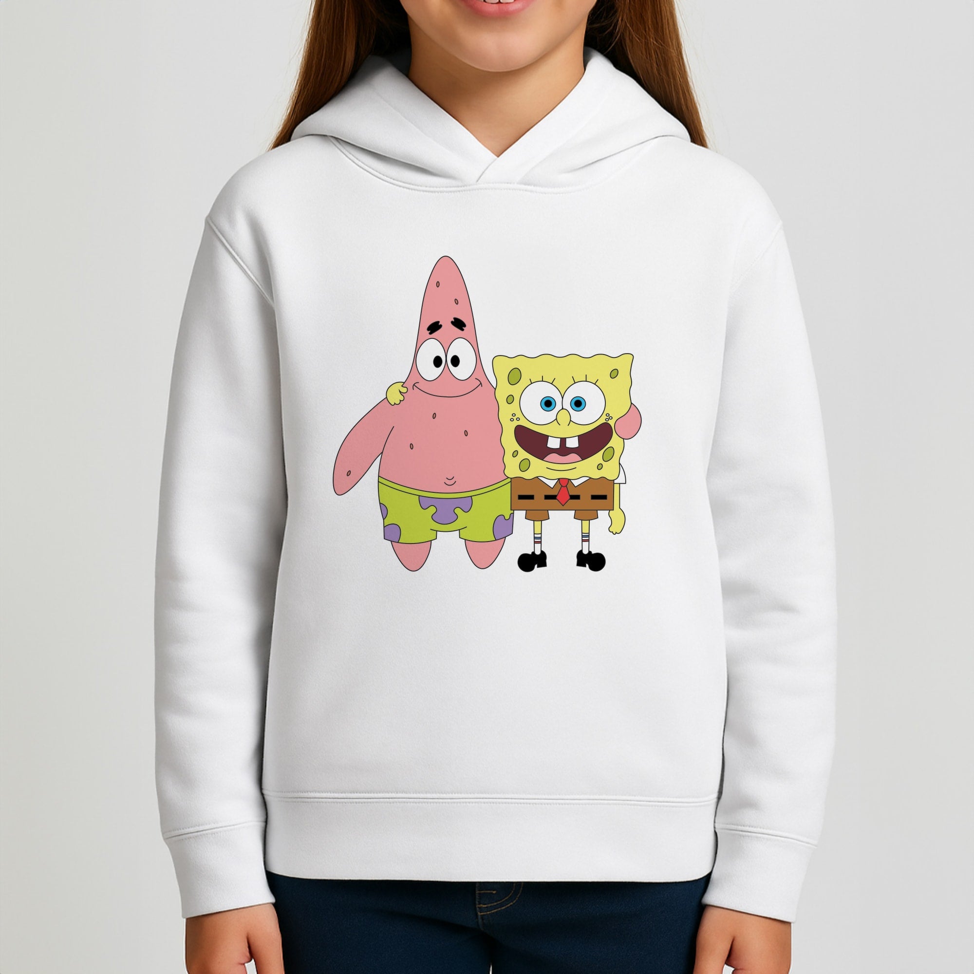 Patrick And Sponge Kids Hoodie