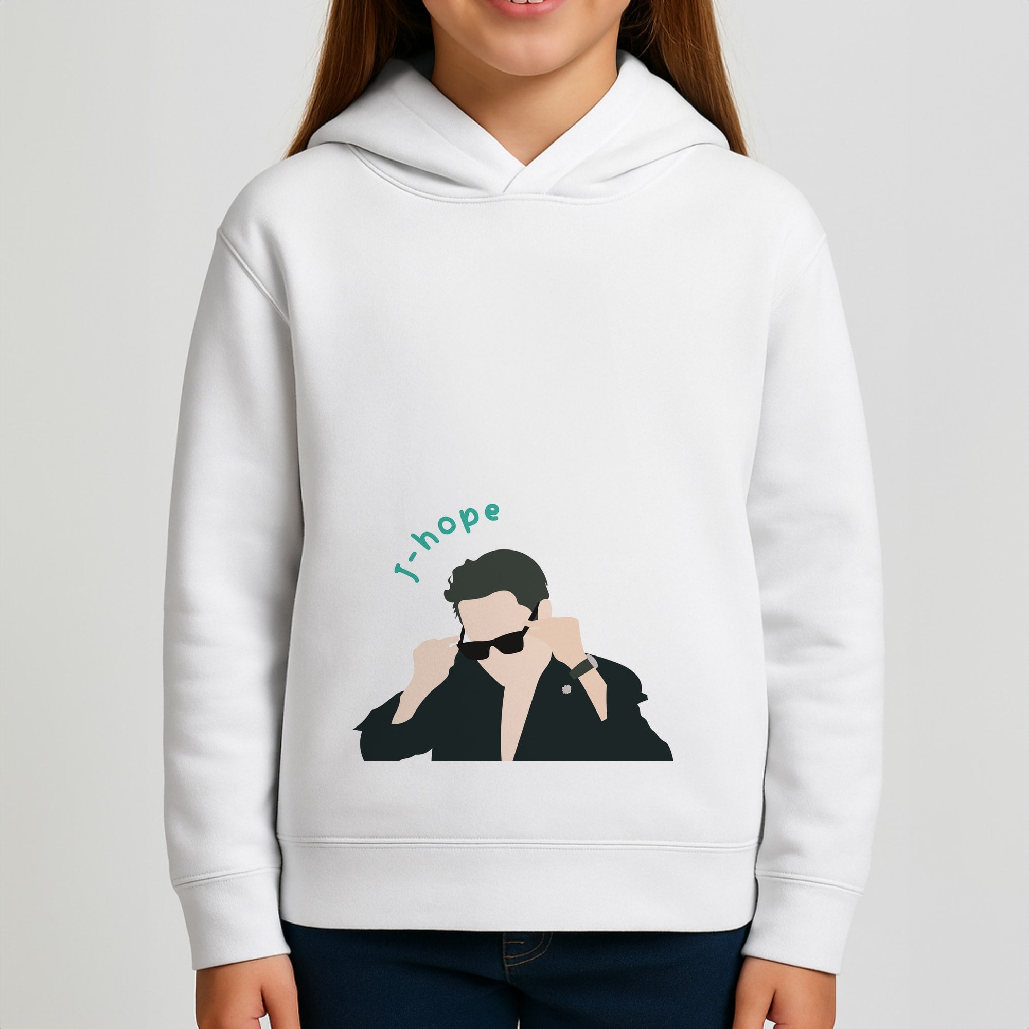 J-Hope Glasses - K Pop Girls Hoodie