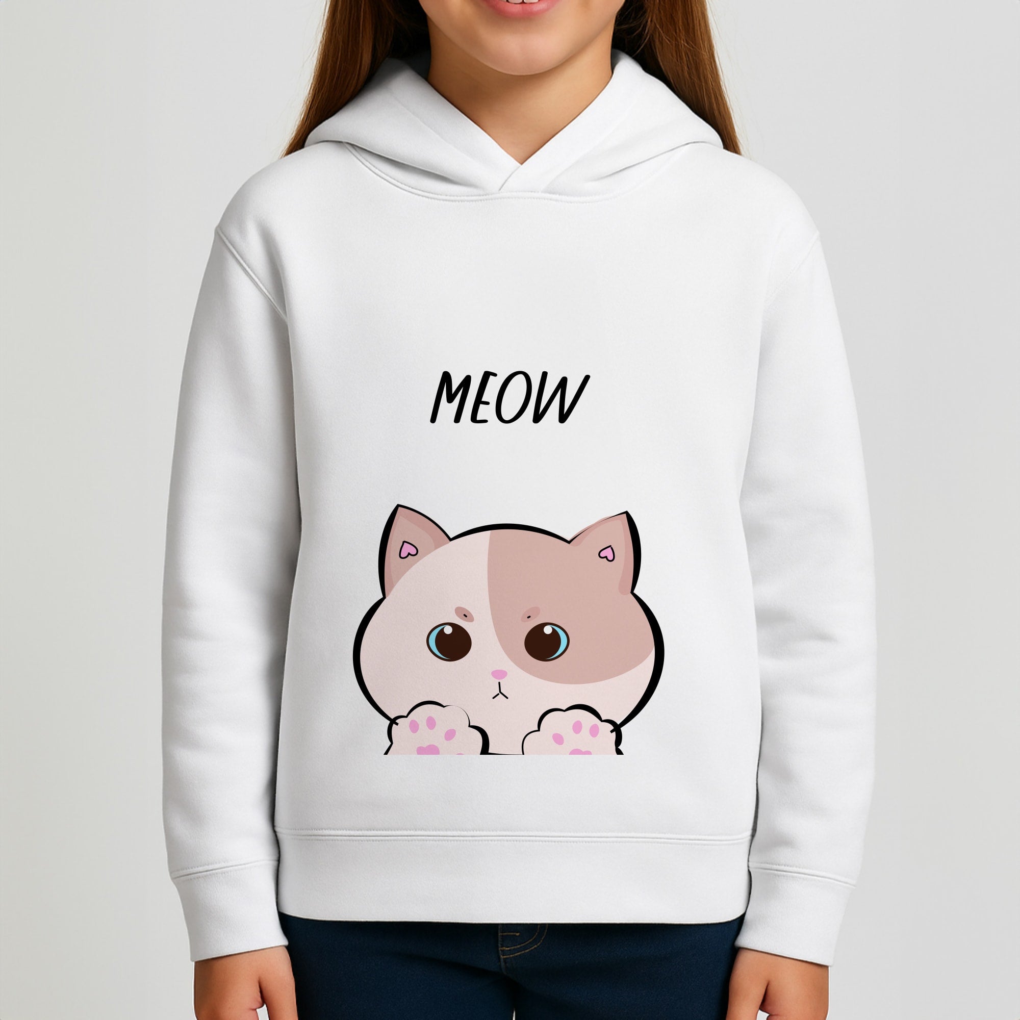 Pale Cat - Cats Girls Hoodie