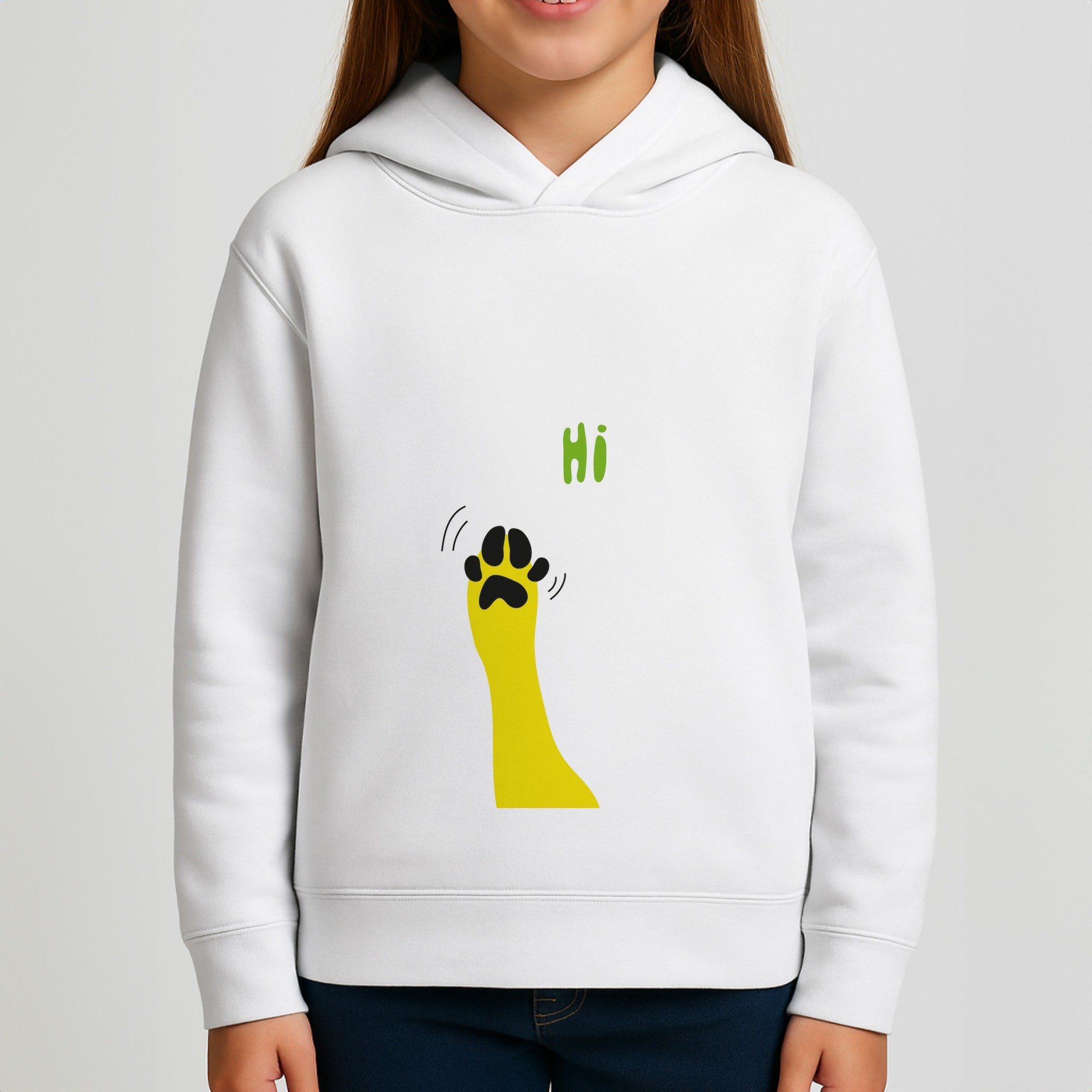 Hi - Dog Patterns Girls Hoodie