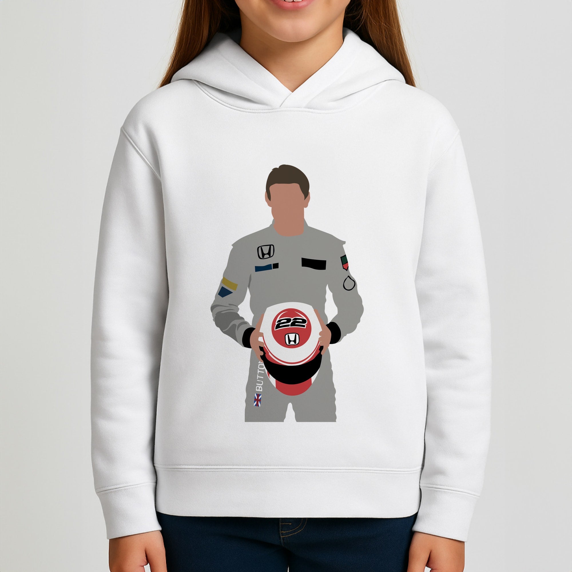Button - F1 Girls Hoodie