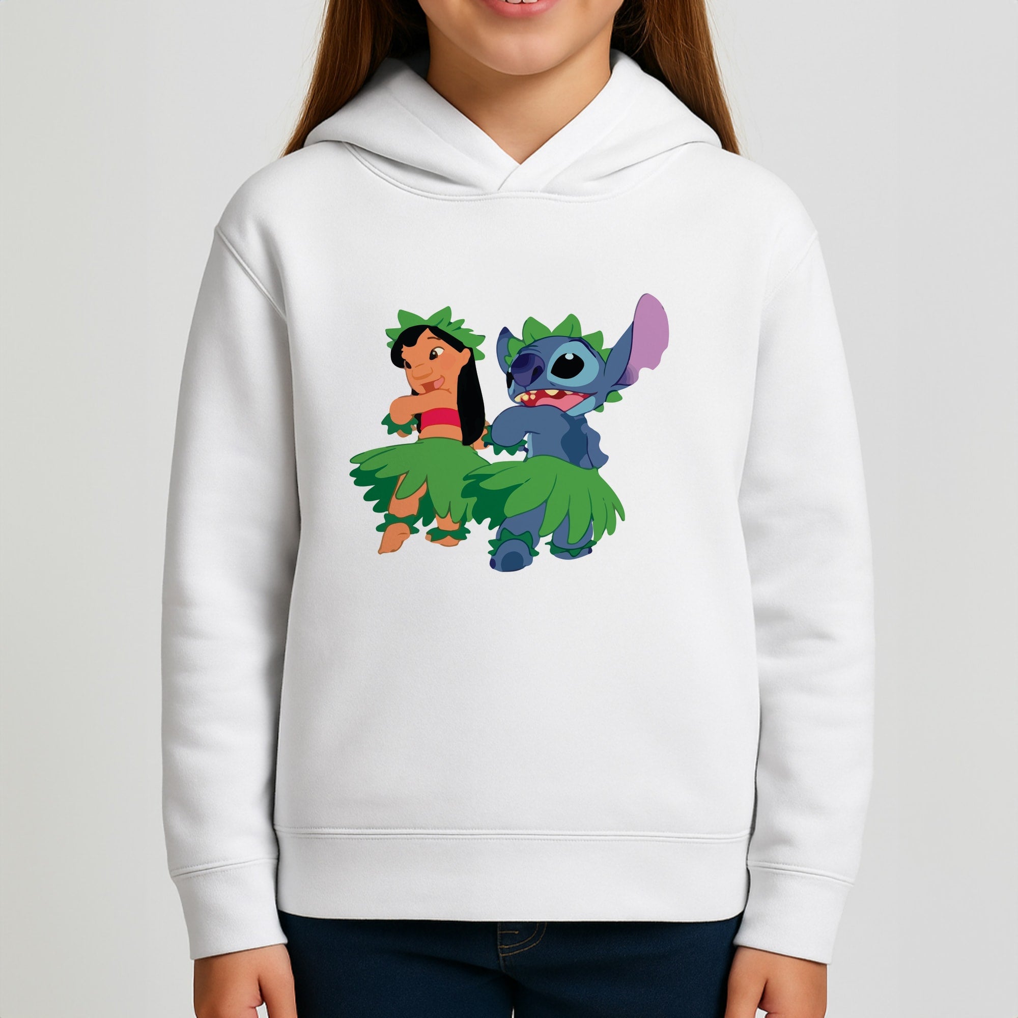 Lilo And Alien Blue Hoola Kids Hoodie
