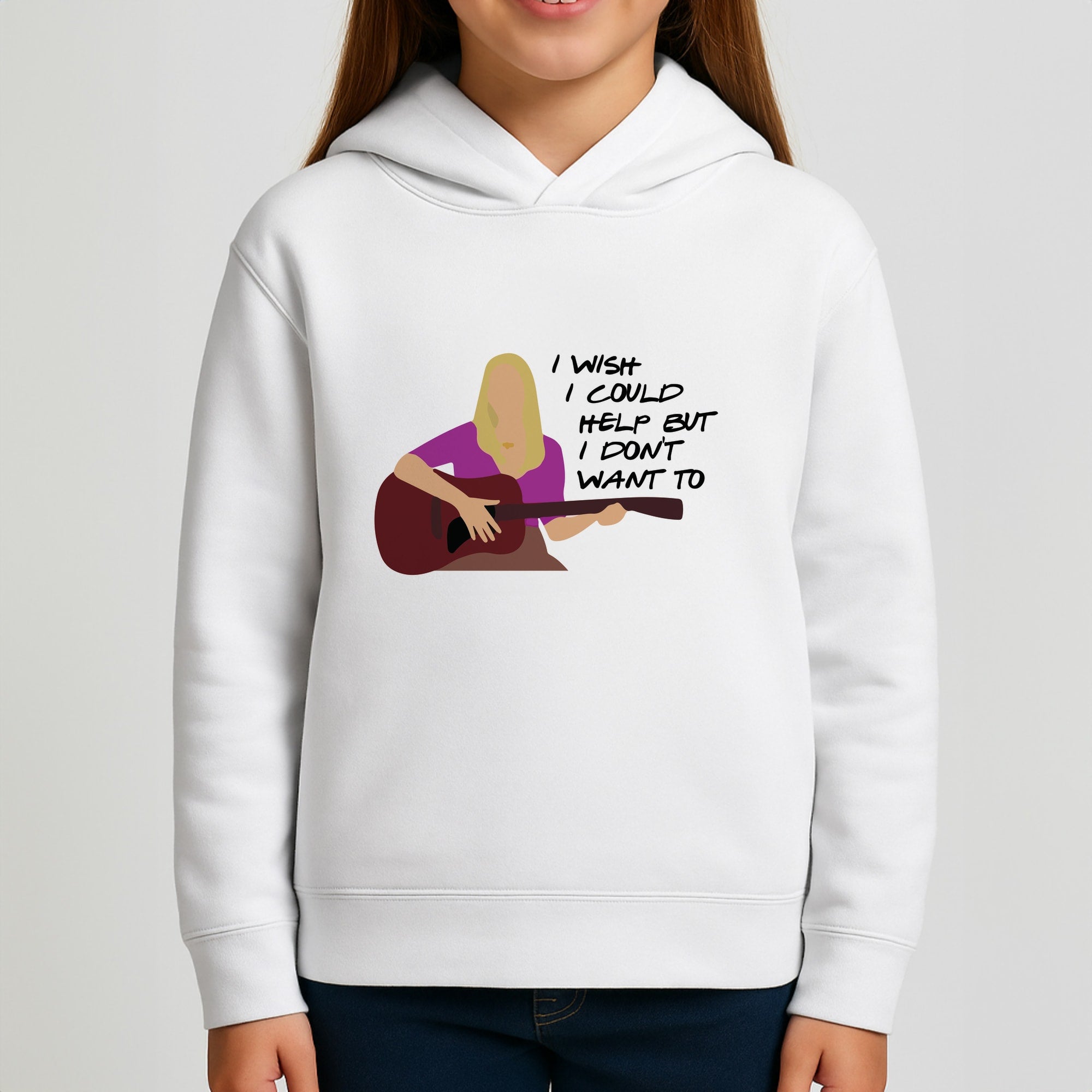 I Wish I Could Help But I Don't Want To Kids Hoodie