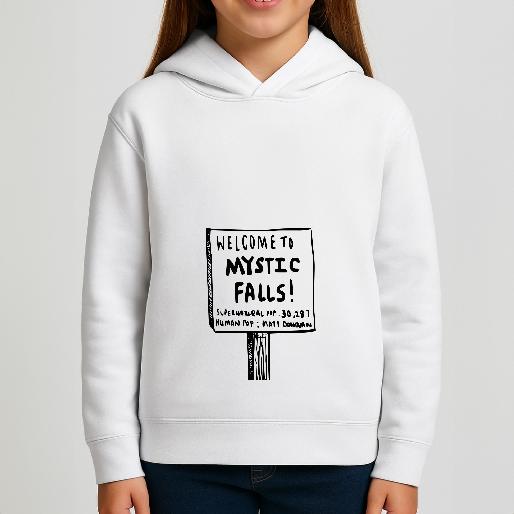 Welcome to Mystic Falls - VD Girls Hoodie