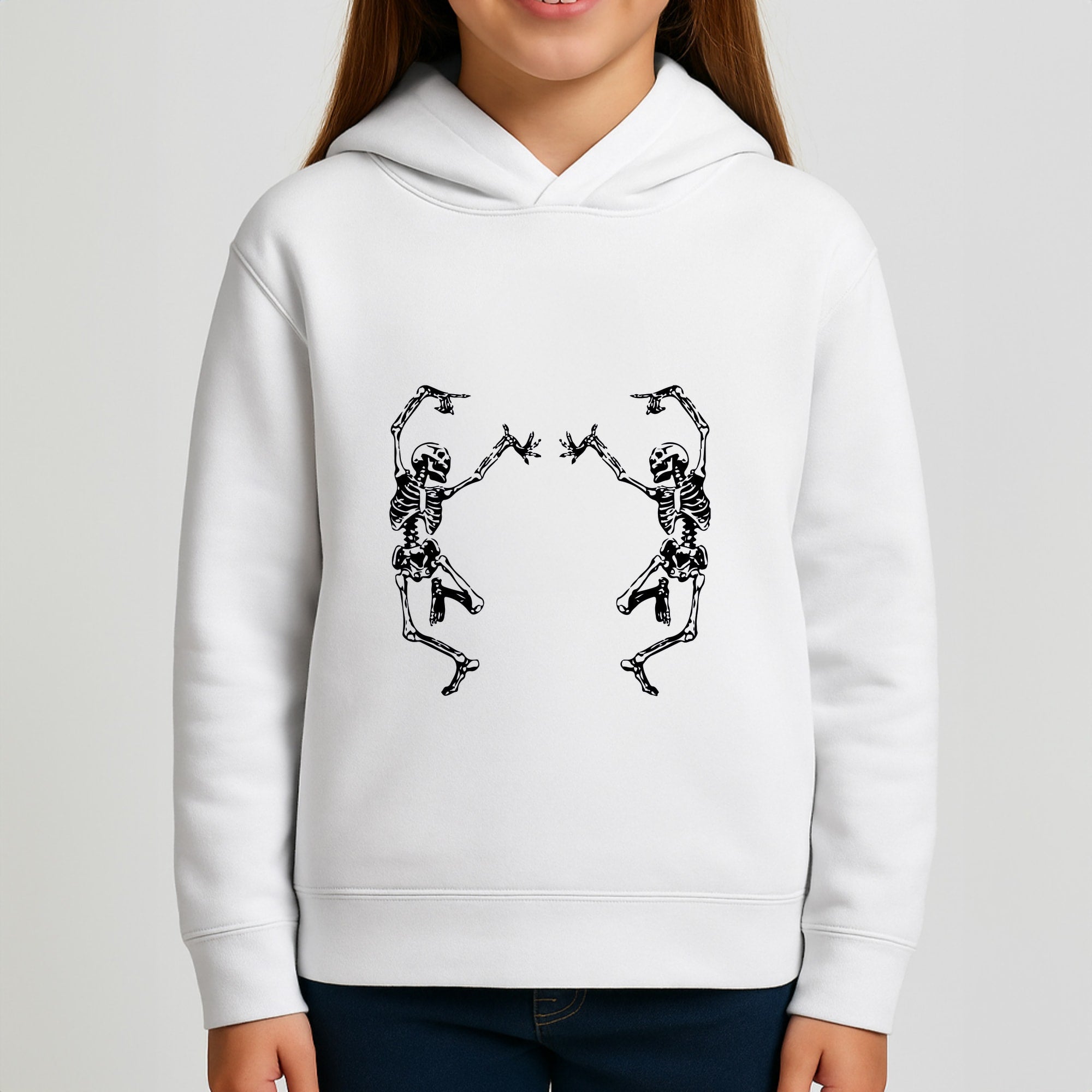 Dancing Skeletons - Halloween Girls Hoodie