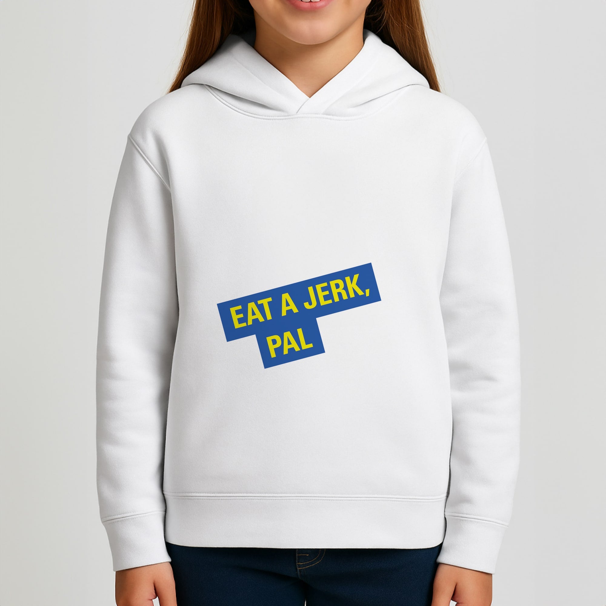 Eat A jerk, Pal - B99 Girls Hoodie