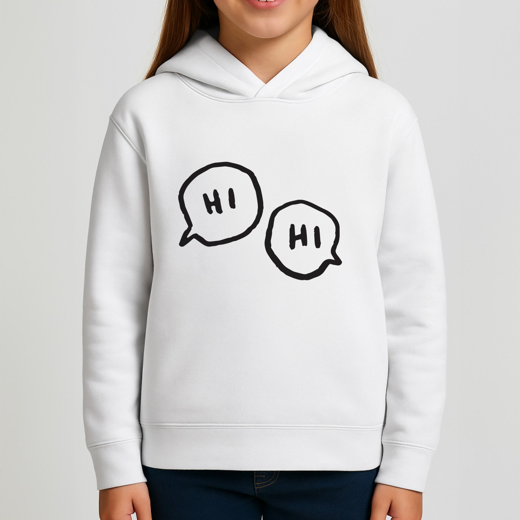 Hi Hi - Heart TV Kids Hoodie