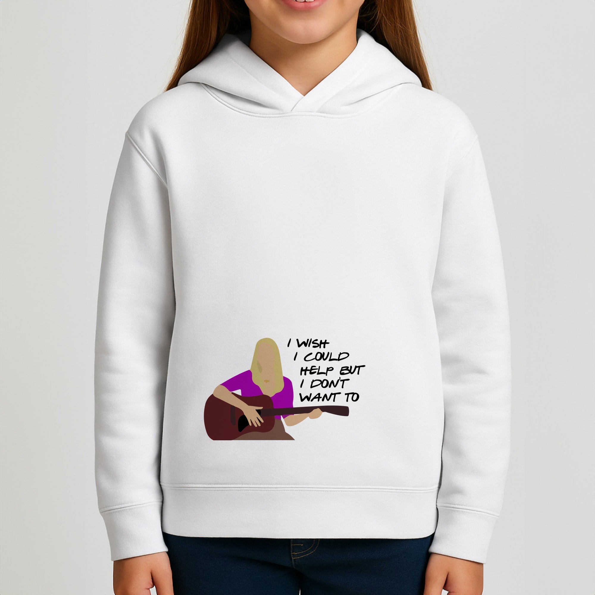I Wish I Could Help But I Don't Want To Girls Hoodie