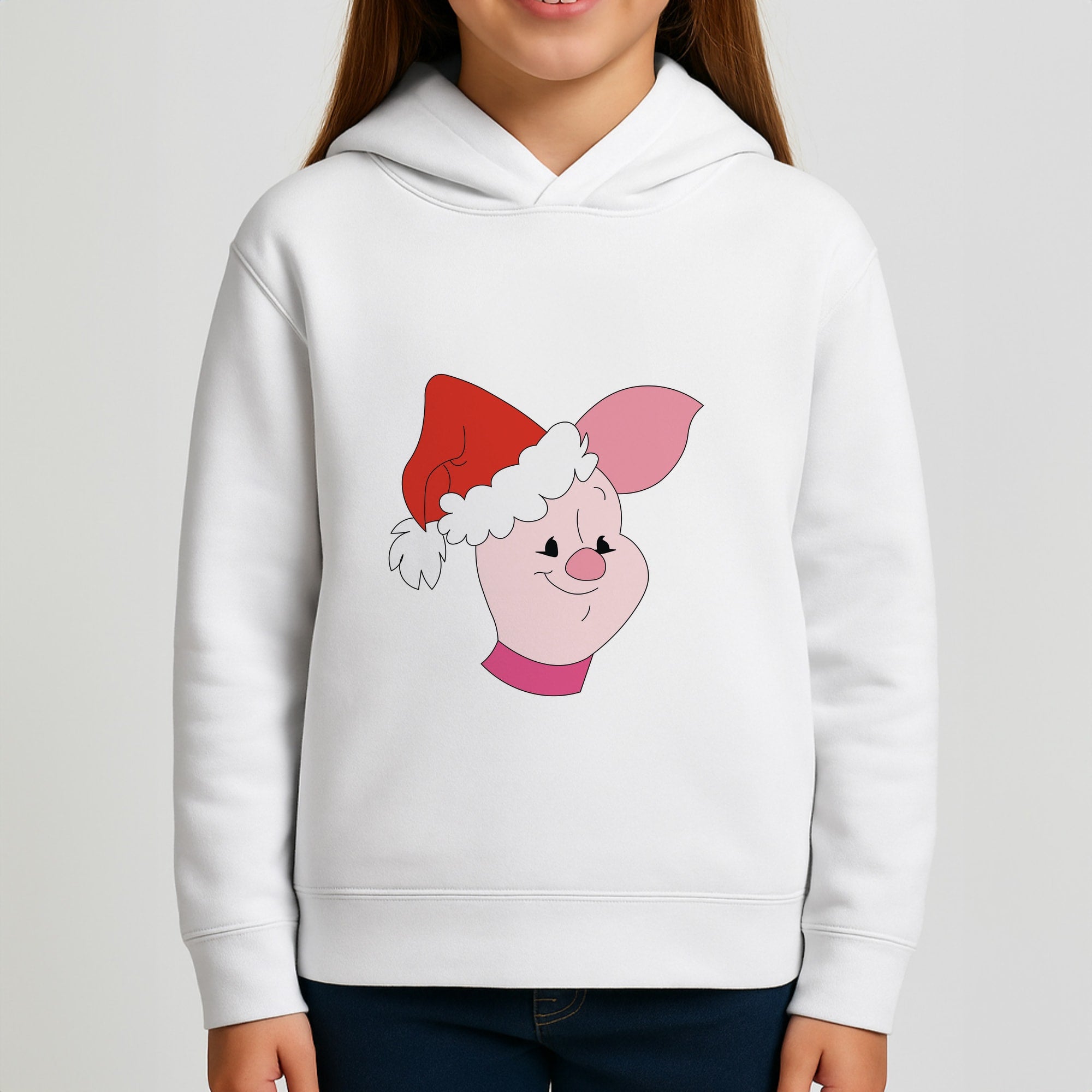 Pig Pattern Christmas Girls Hoodie