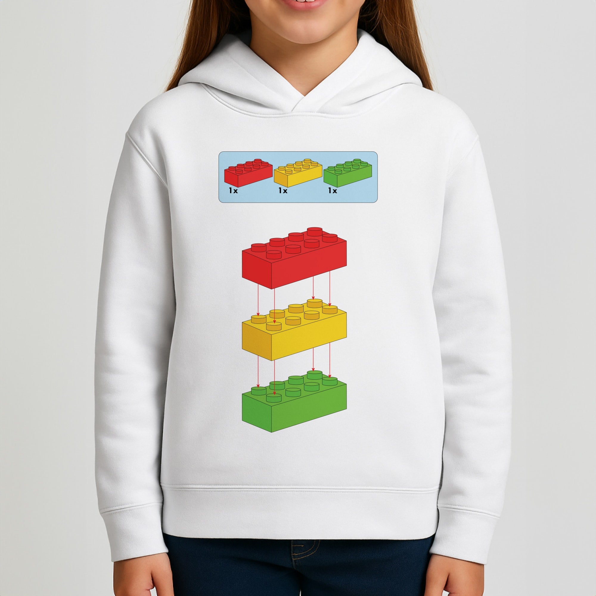 Bricks Instruction Set Girls Hoodie