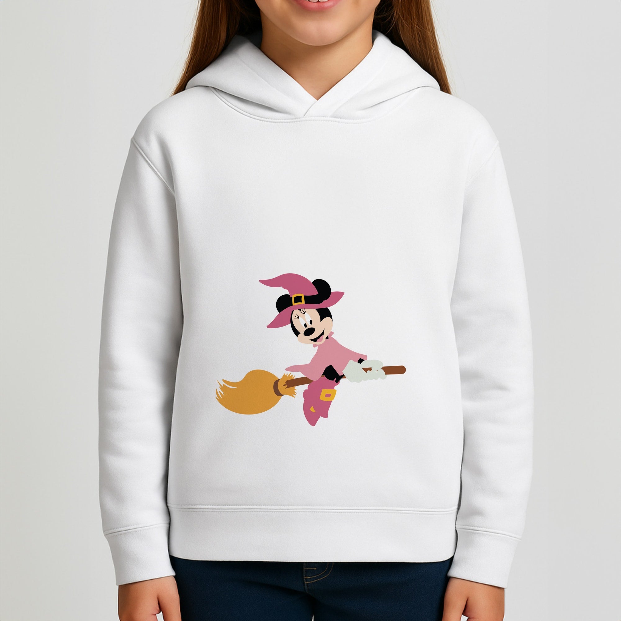 Witch Female Mouse Halloween Girls Hoodie