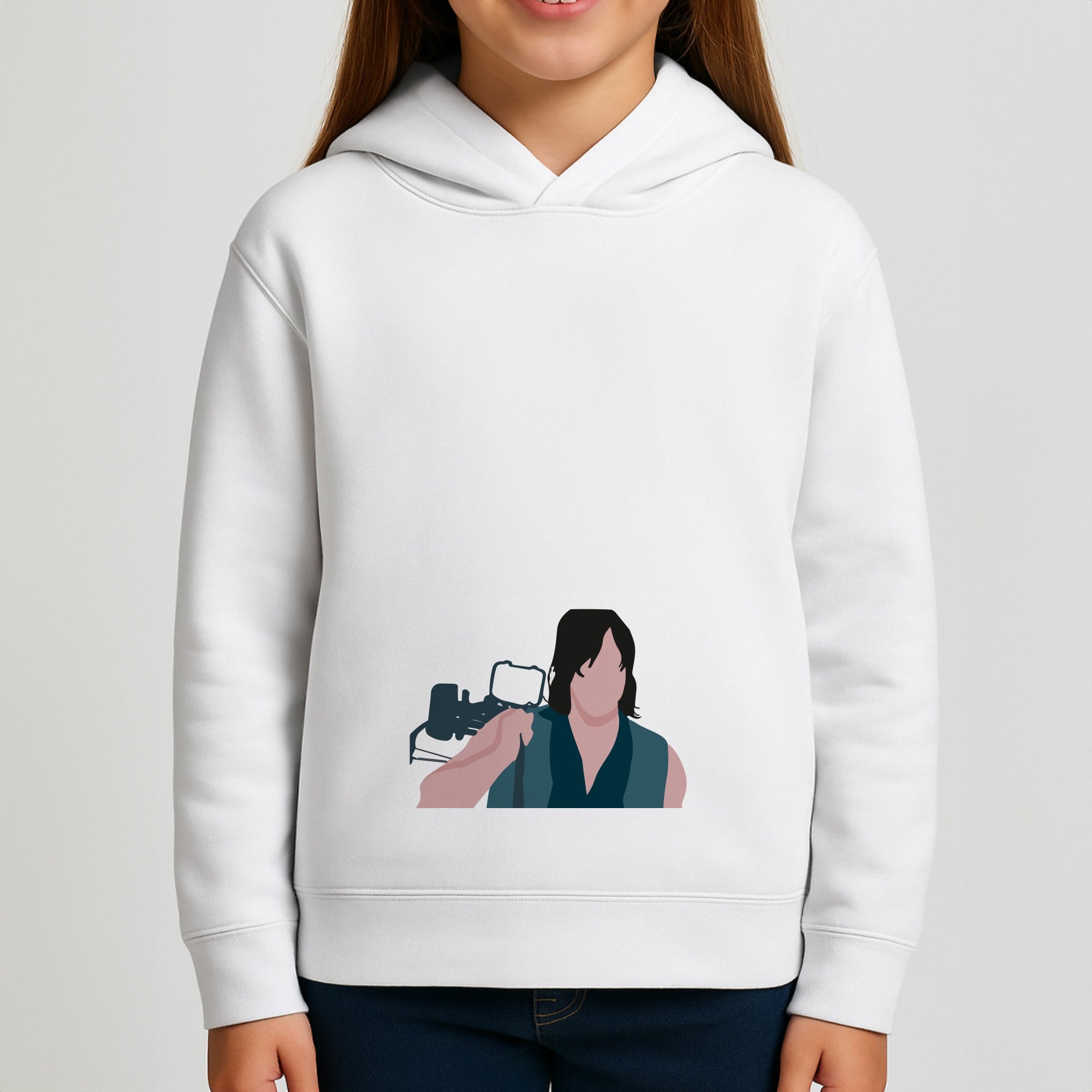 Daryl And His Crossbow - TWD Girls Hoodie