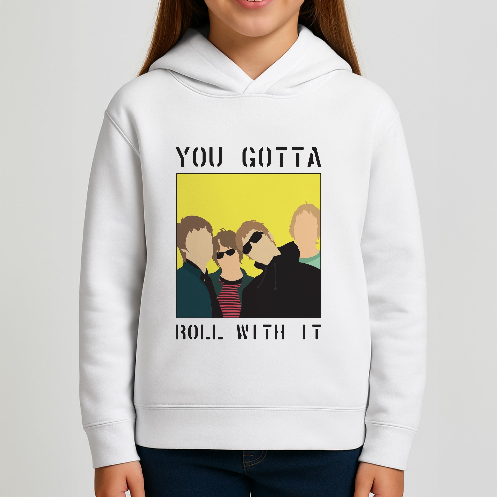 You Gotta Roll With It Girls Hoodie