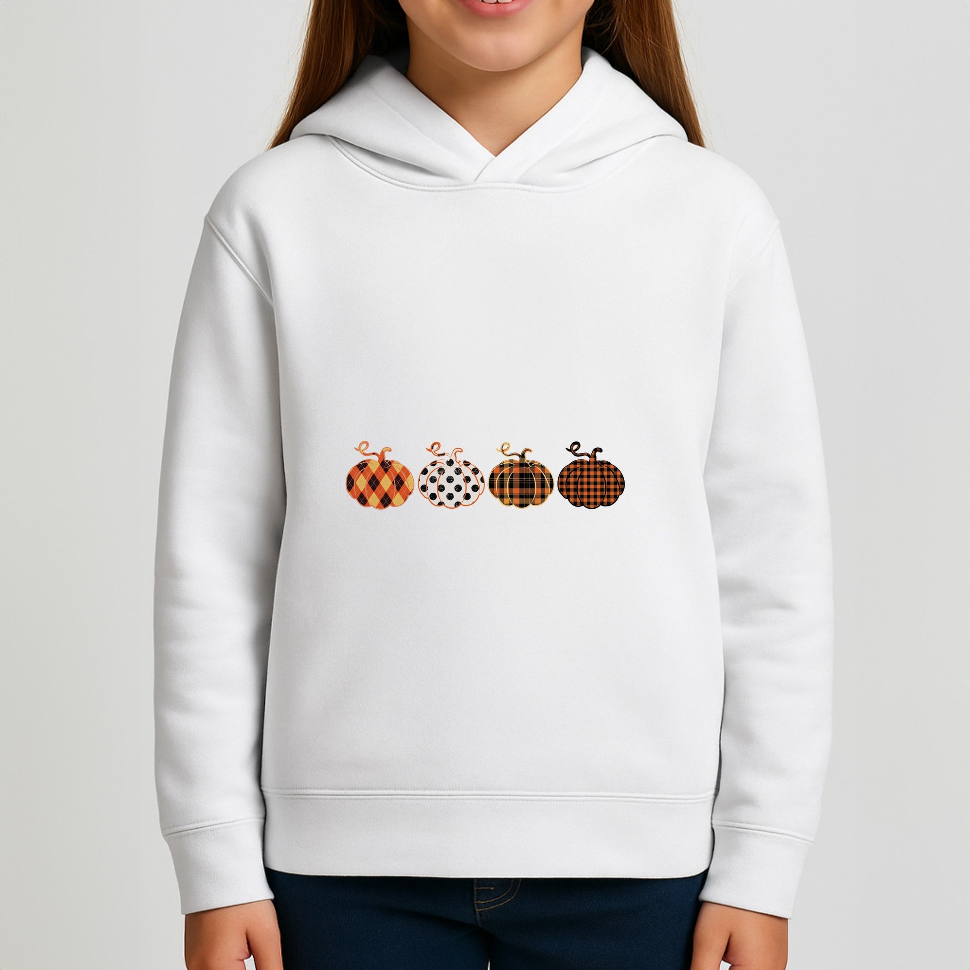 Halloween Pattern 11 Girls Hoodie