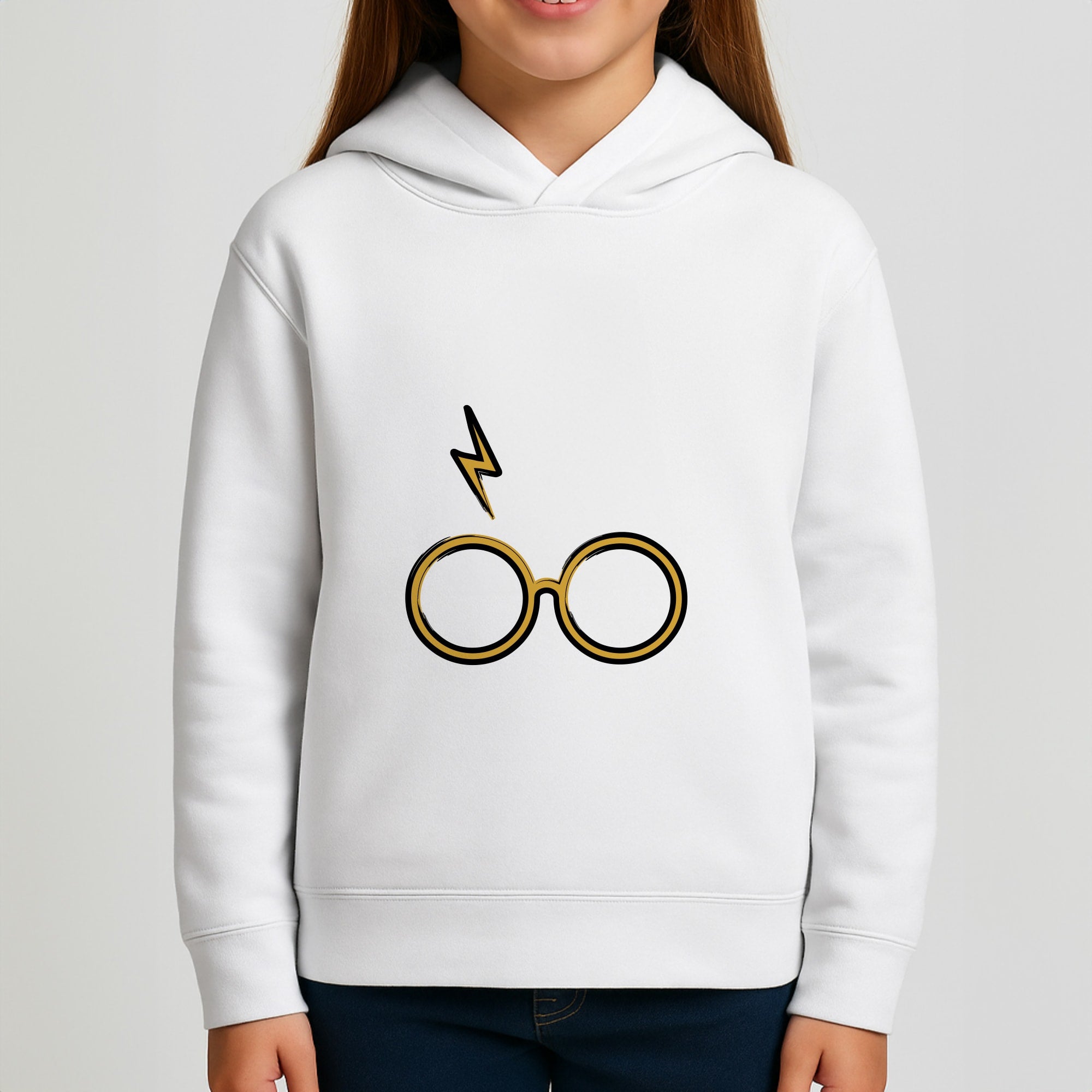 Glasses & Scar Girls Hoodie