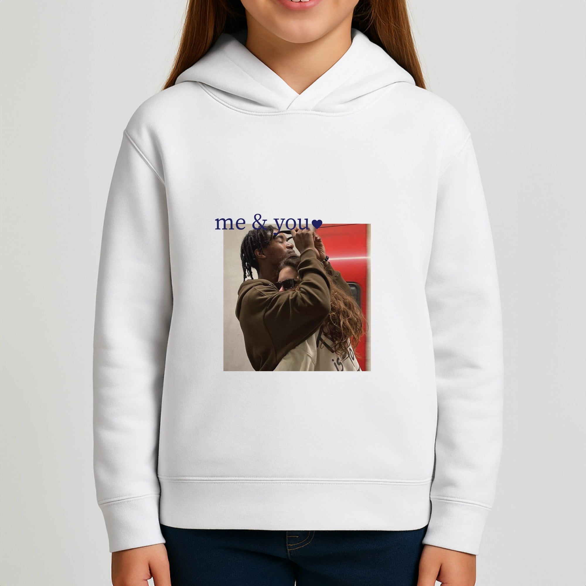 Me And You - Personalised Couples Girls Hoodie