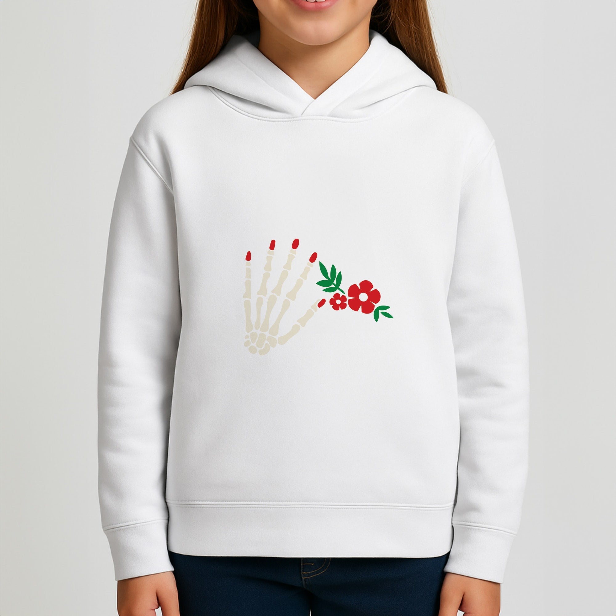 Halloween Pattern 15 Girls Hoodie