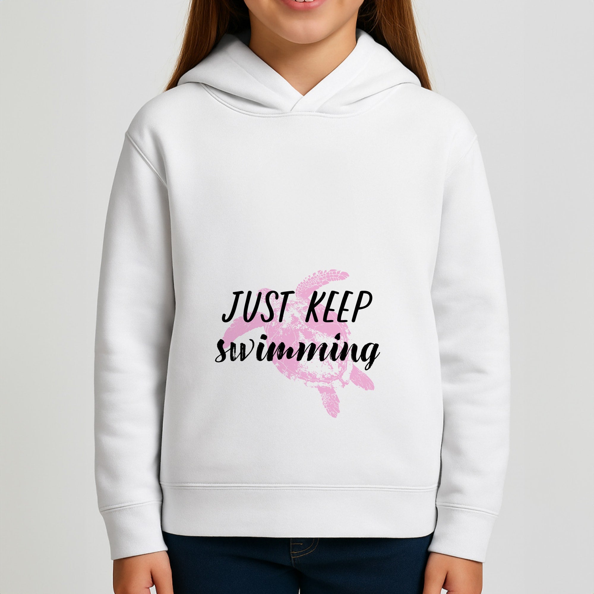 Just Keep Swimming - Summer Girls Hoodie