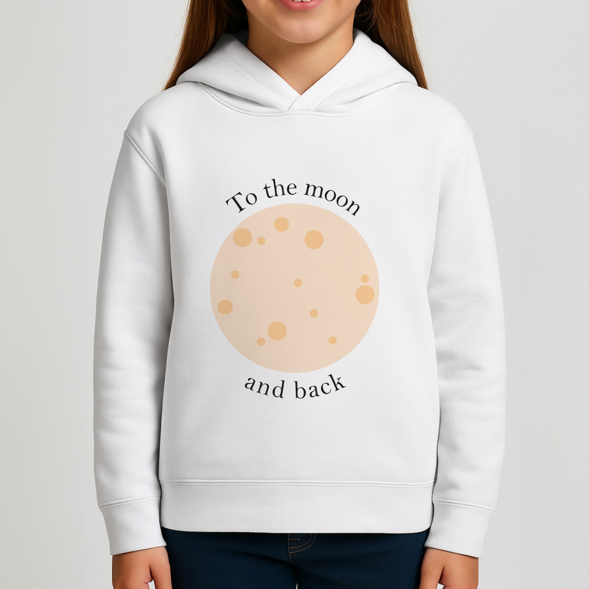 To The Moon And Back Girls Hoodie
