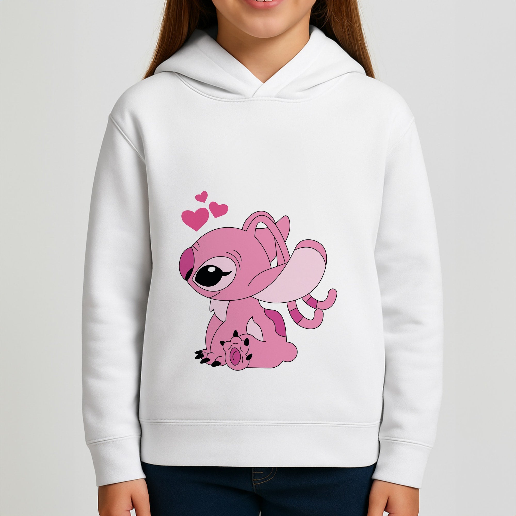 Angel Valentine's Girls Hoodie