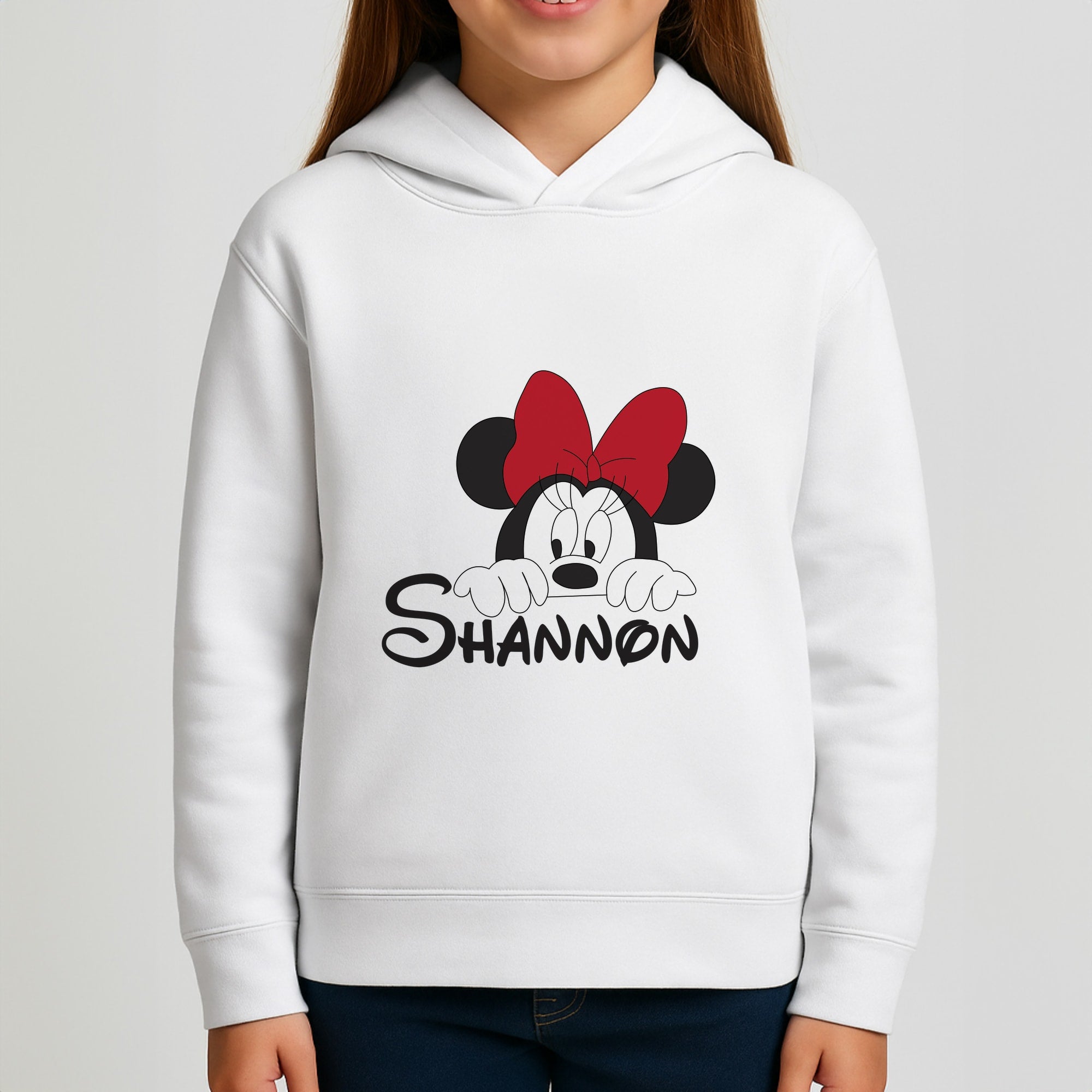 Minnie Mouse - Personalised Fairytale Girls Hoodie
