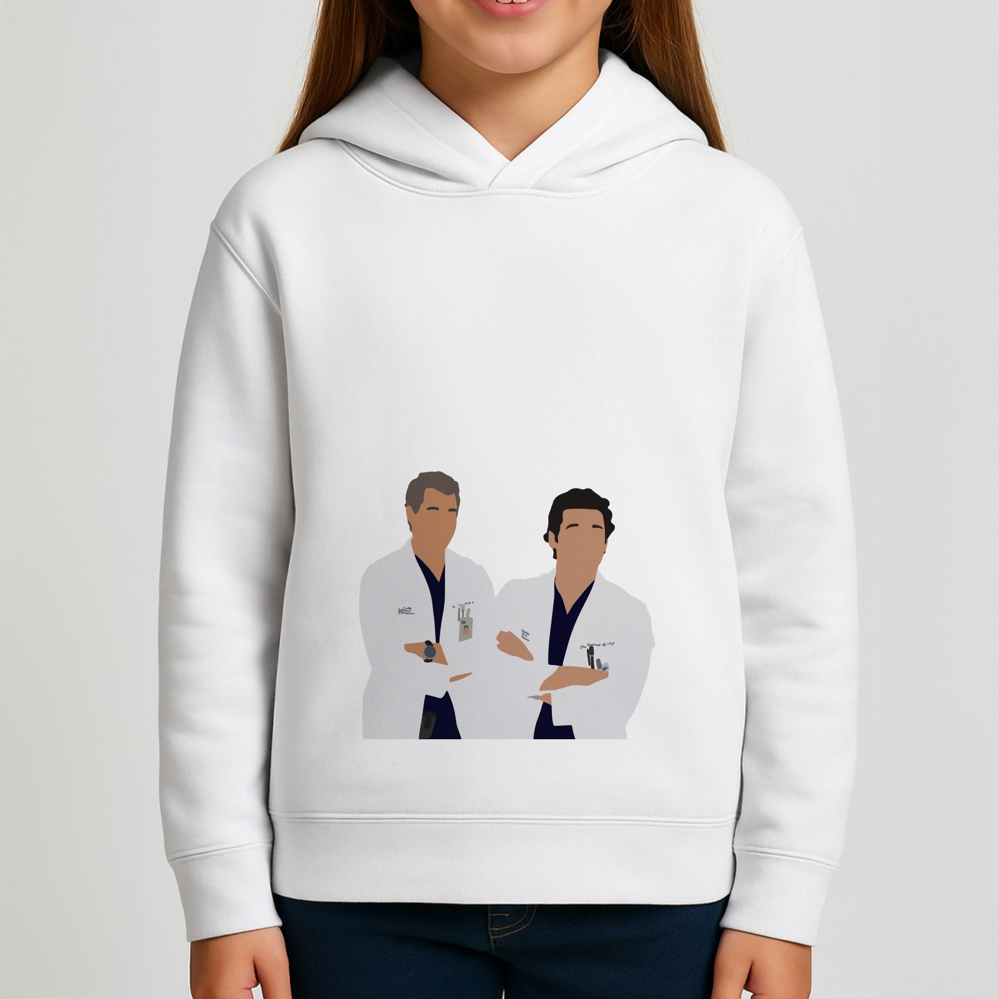Two Doctors Arm Crossed - Grey's Girls Hoodie