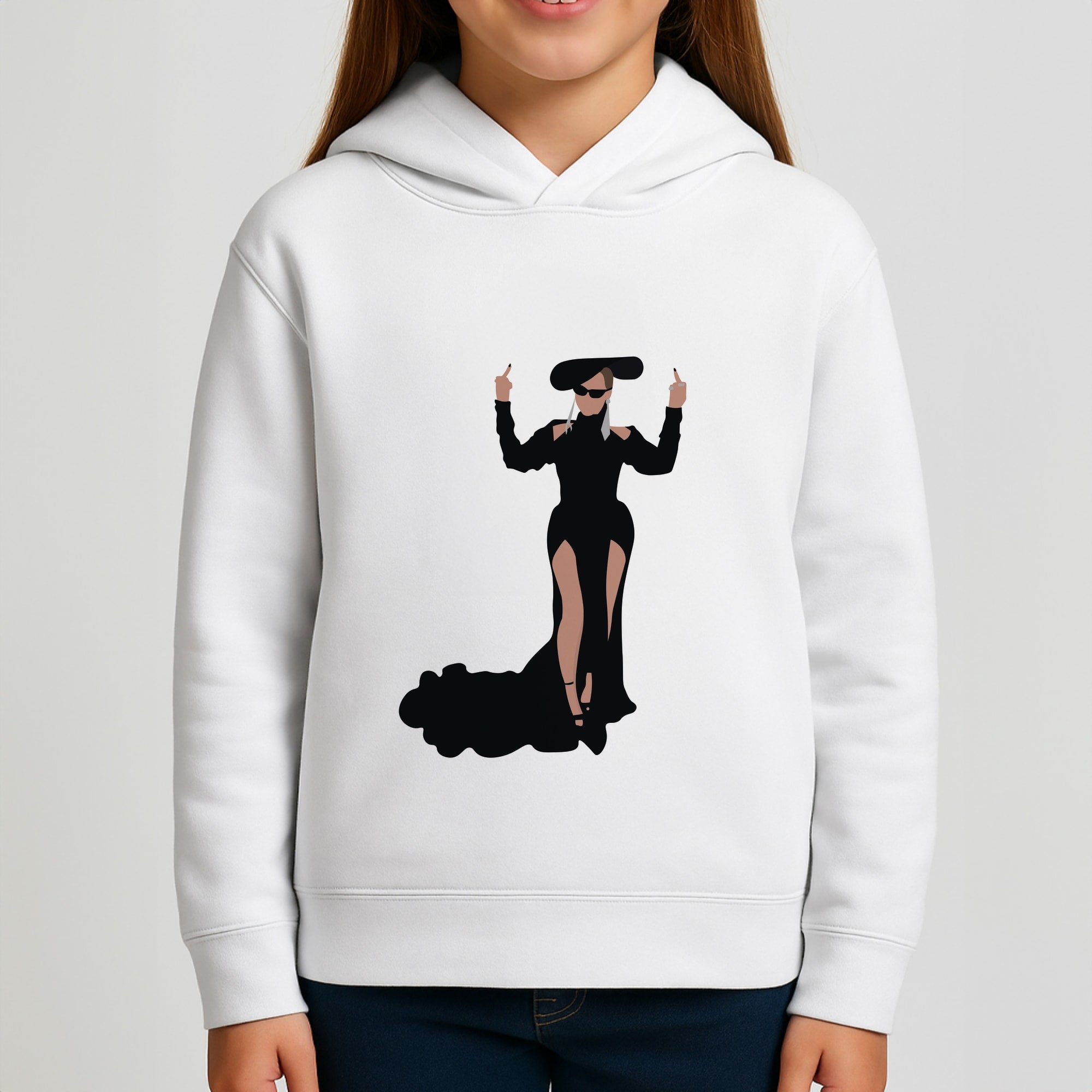 Middle Fingers - Queen B Girls Hoodie