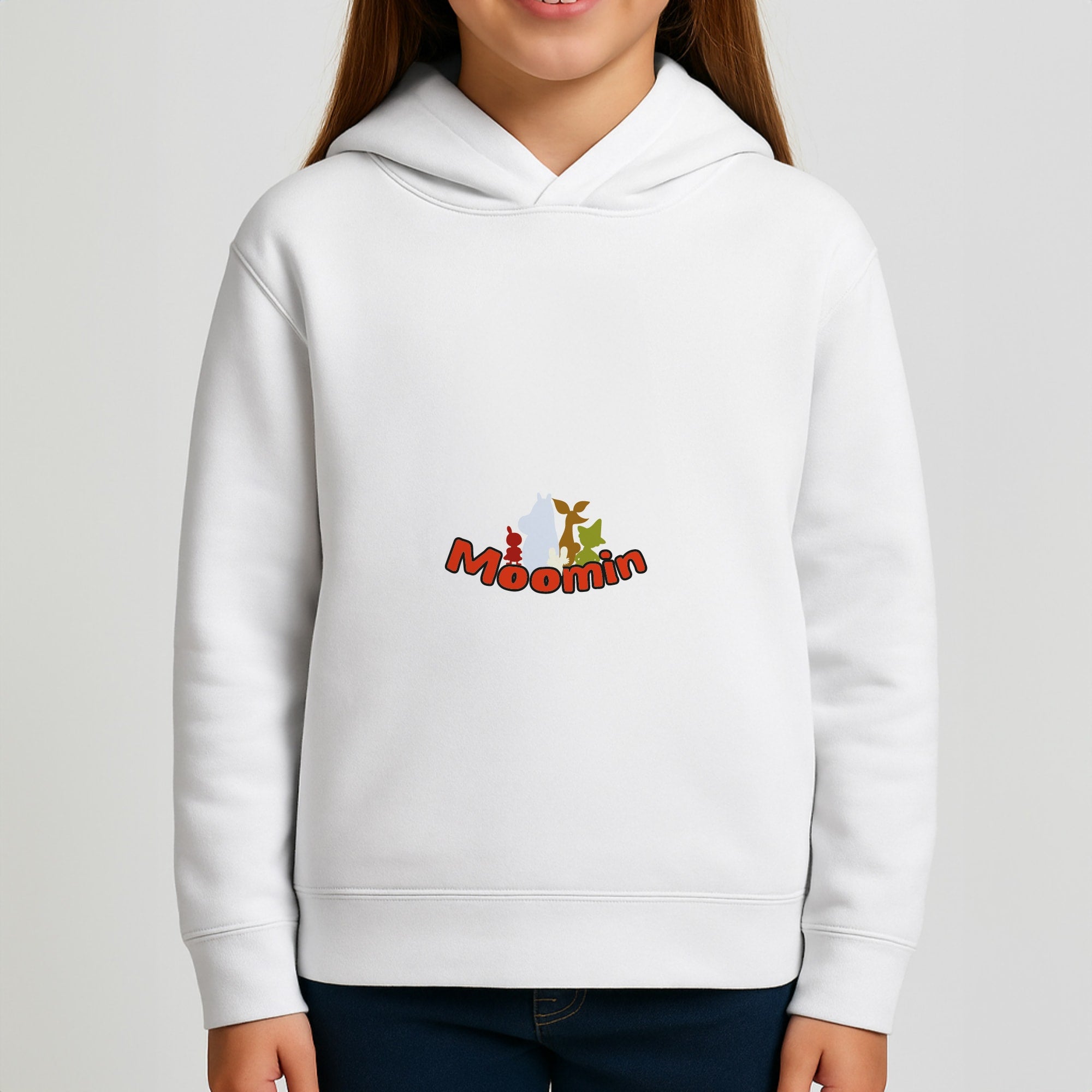 Moom Text Girls Hoodie