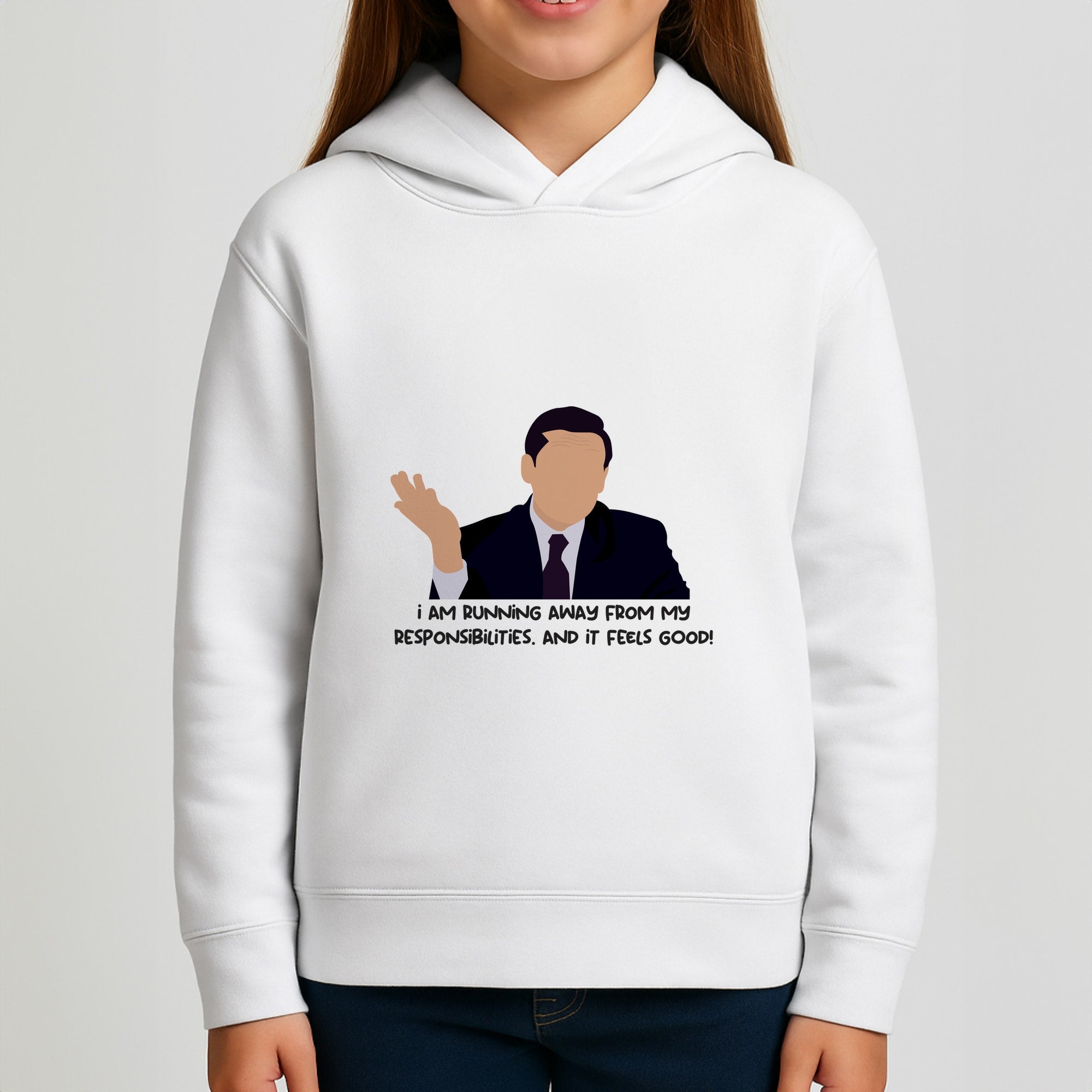 I Am Running Away From My Responsibilities Girls Hoodie