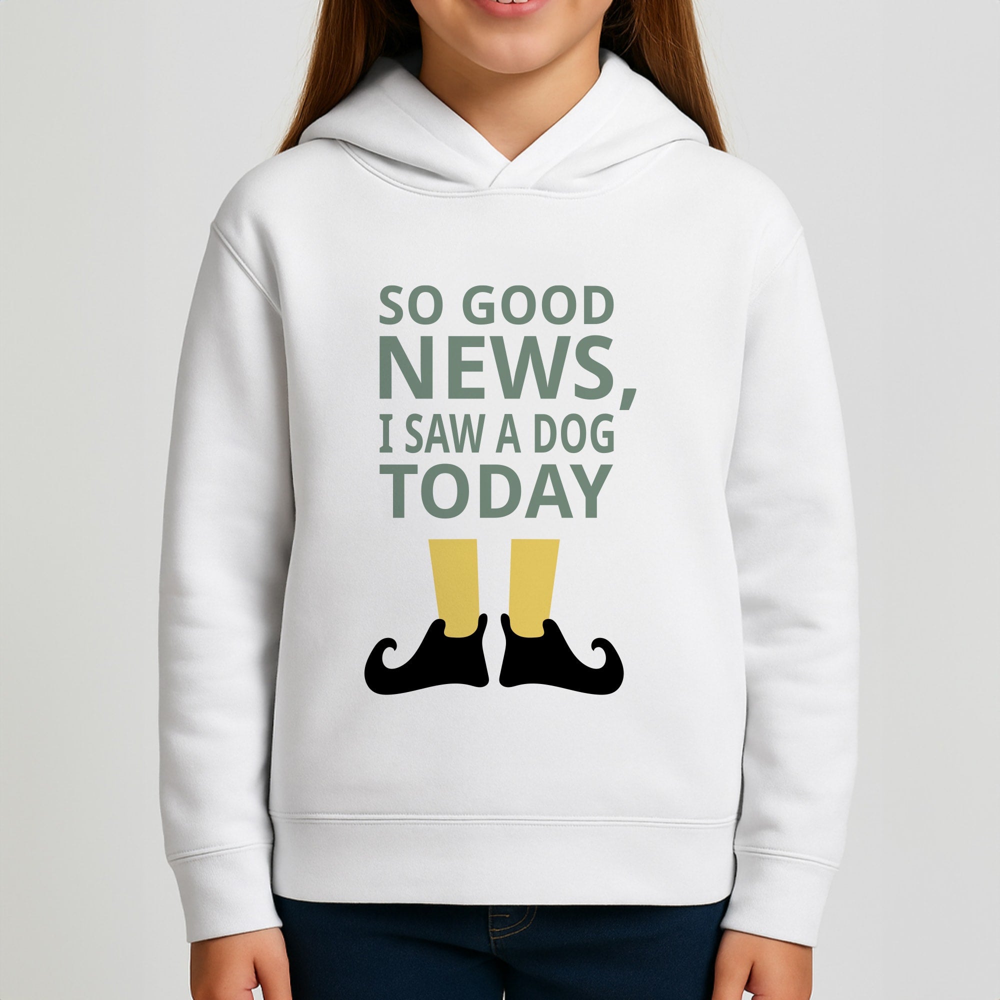 I Saw A Dog Today - Elf Girls Hoodie