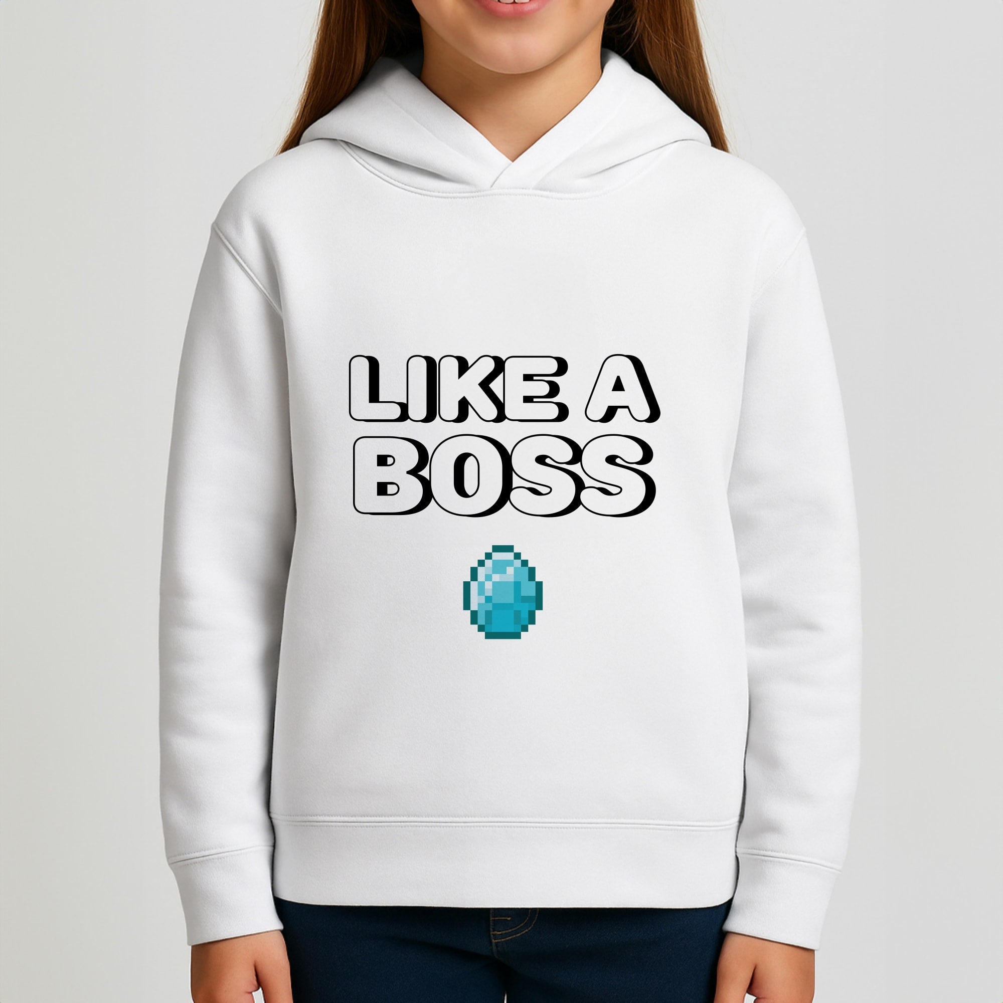Like A Boss Girls Hoodie