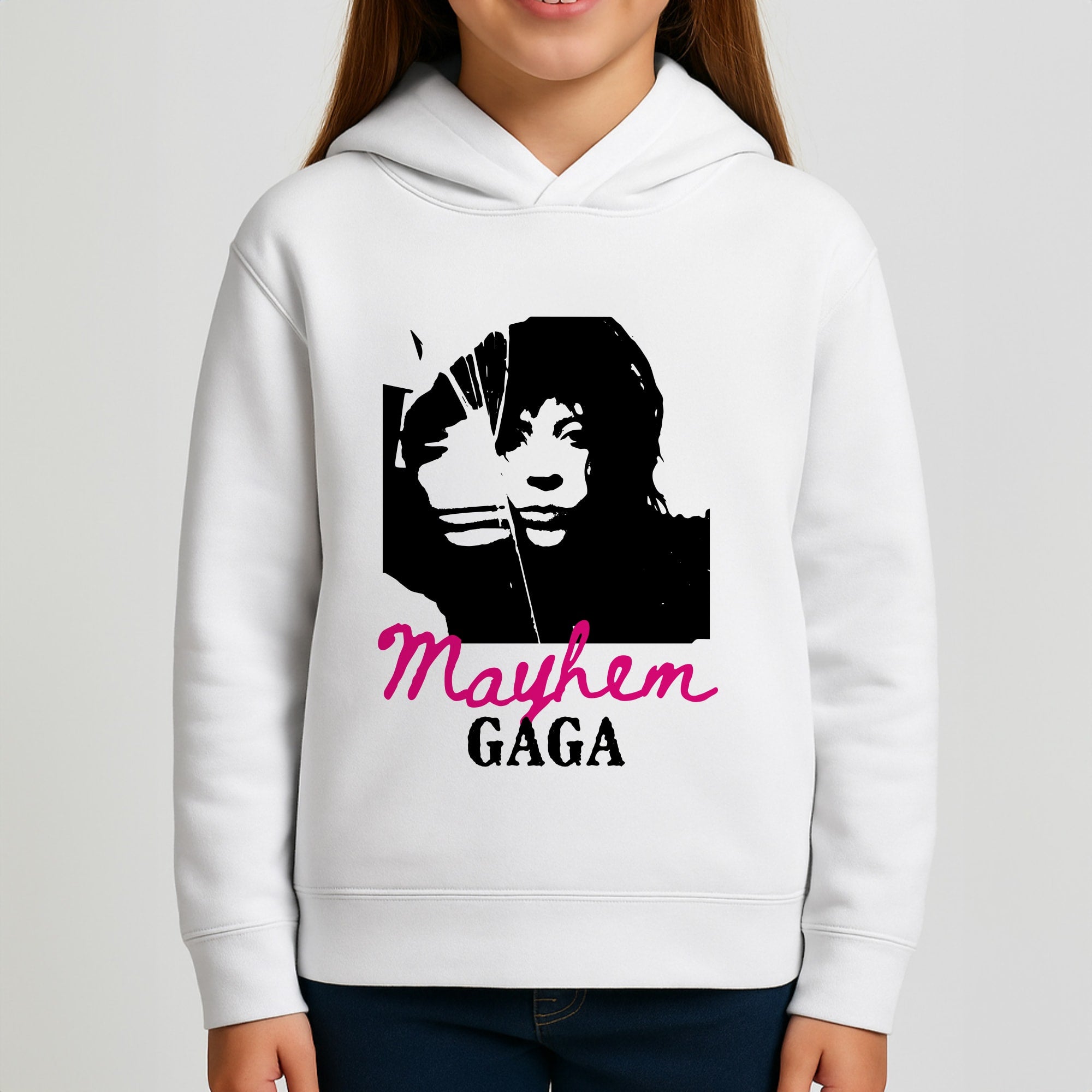 Pink Mayhem Gaga Girls Hoodie