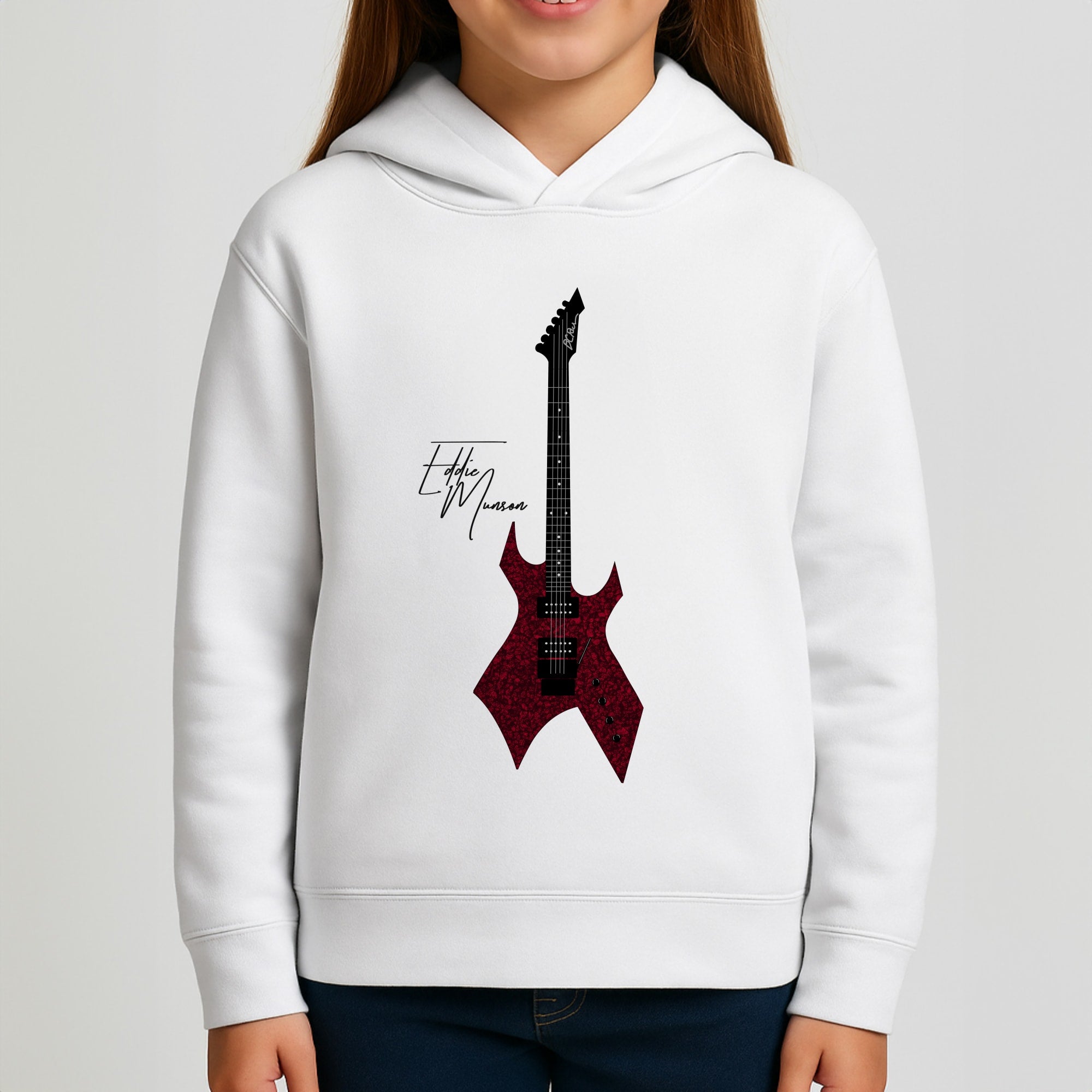 Eddie Munson Guitar Girls Hoodie
