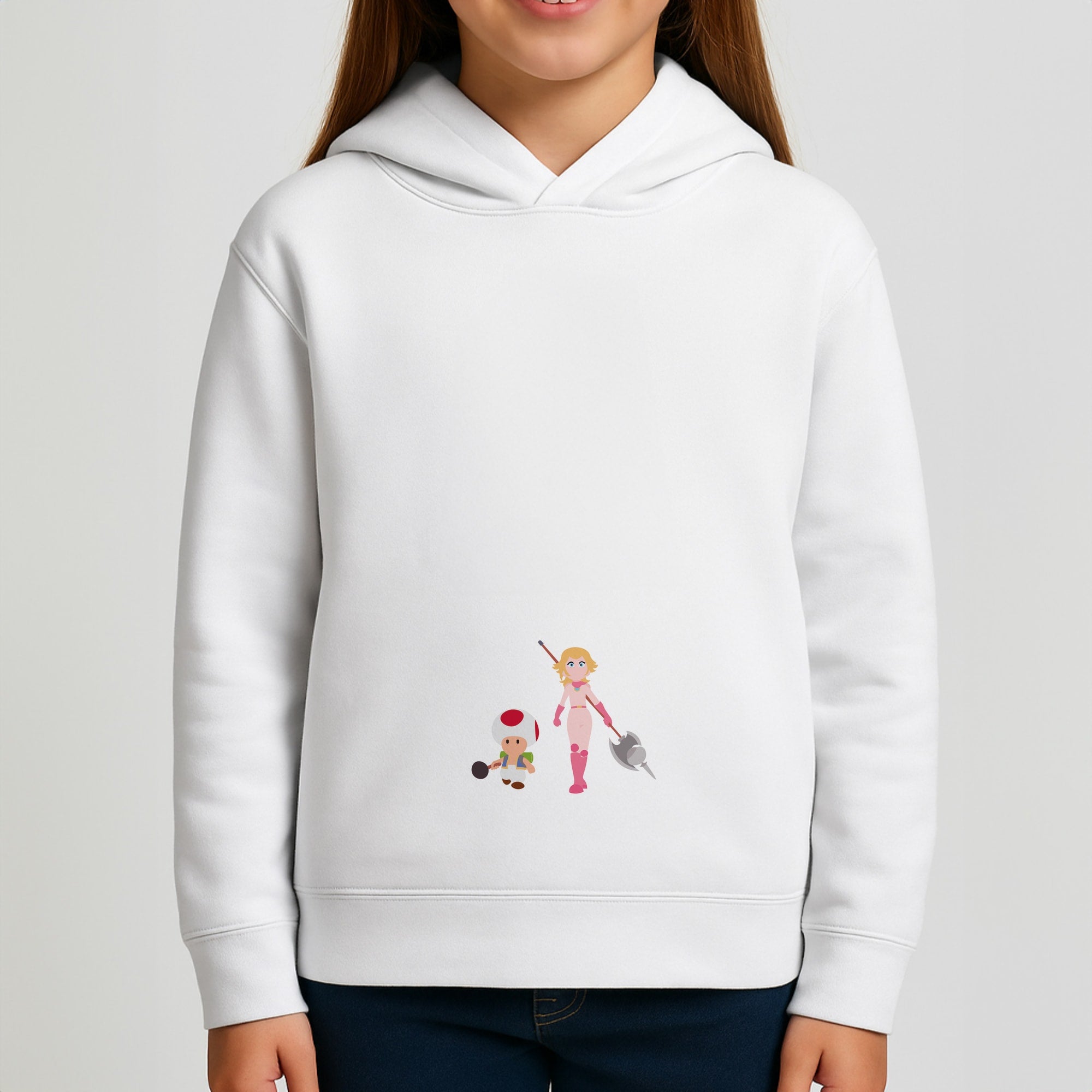 Toad And Peach Girls Hoodie