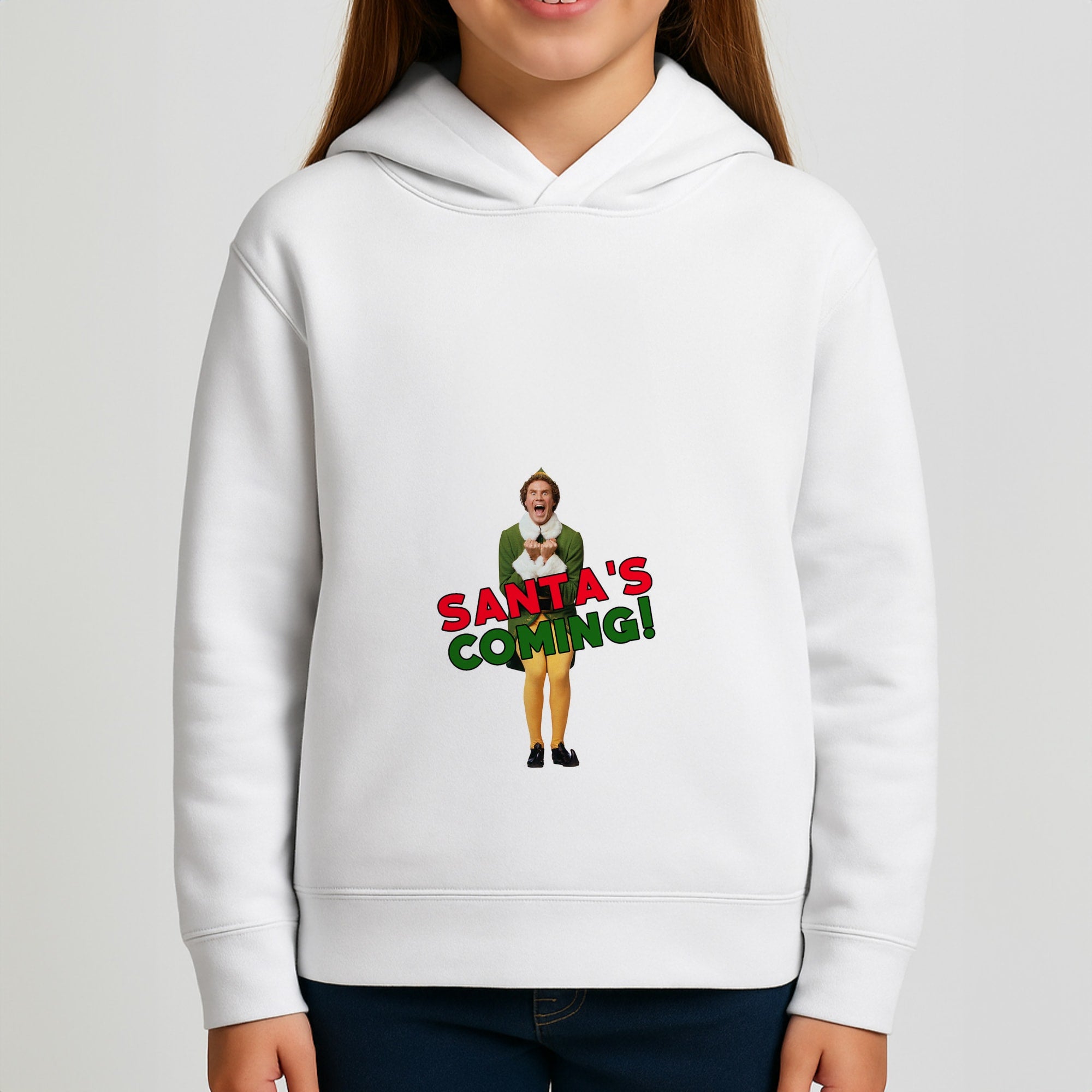 Buddy The Elf - Santa's Coming! Girls Hoodie