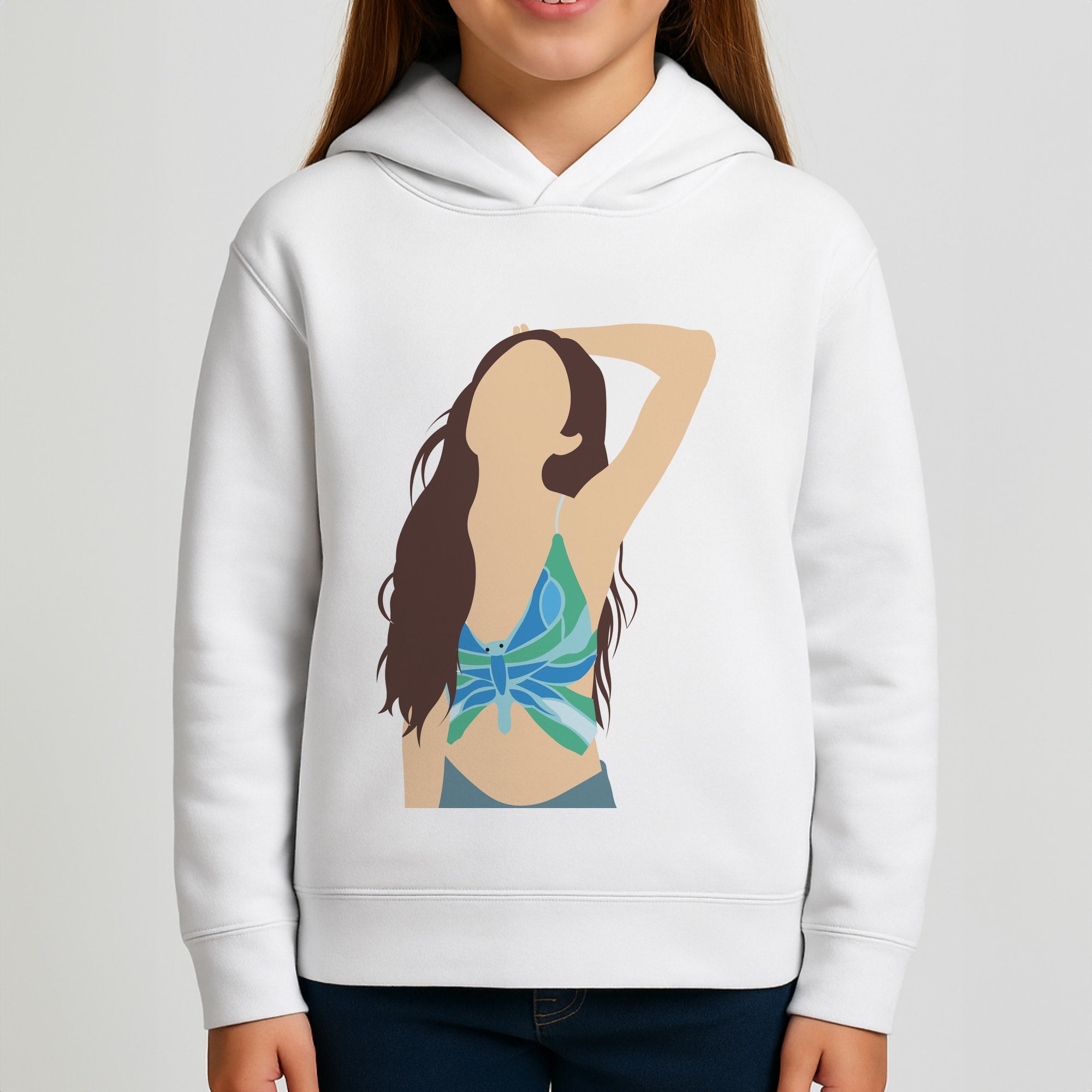 Butterfly Top - Olivia Girls Hoodie